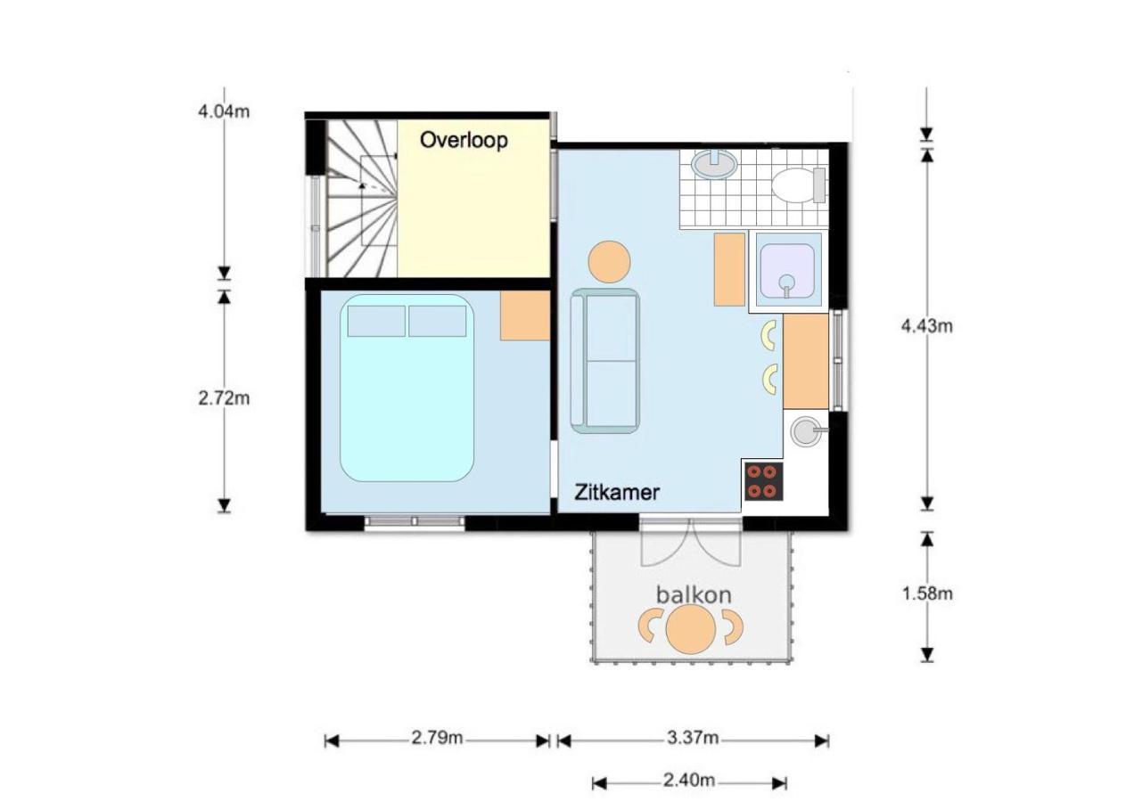 Apartment mit Balkon