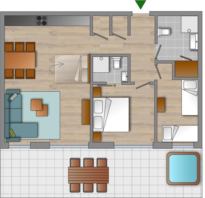 Two-Bedroom Apartment Jacuzzi Sauna,1106057148:JPEG