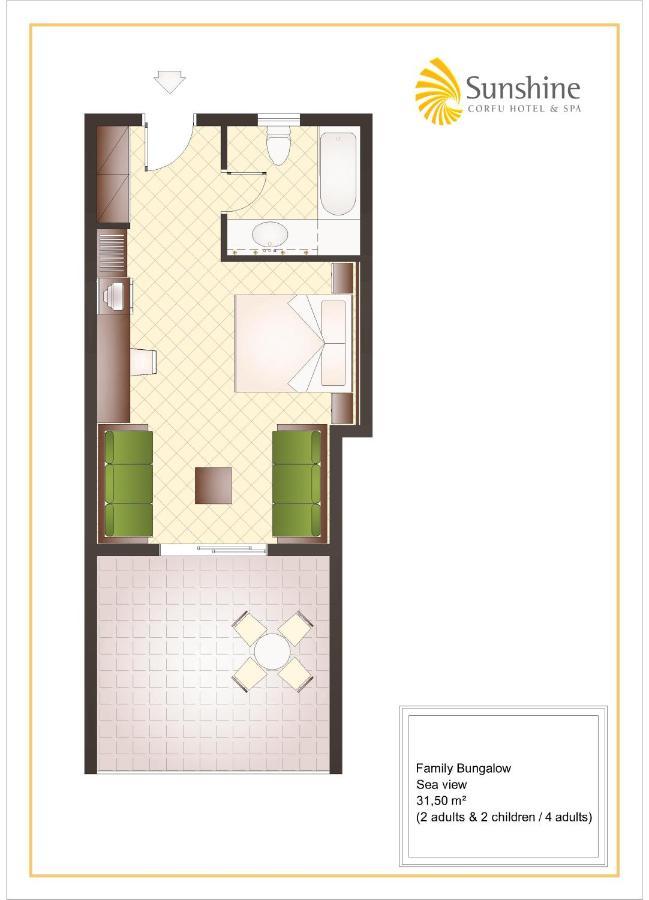 Bungalow mit Gartenblick