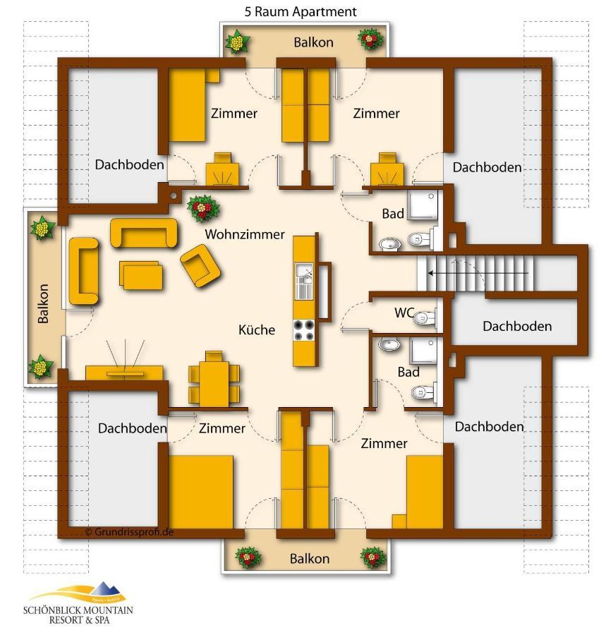 Four-Bedroom Apartment Sofa Bed
