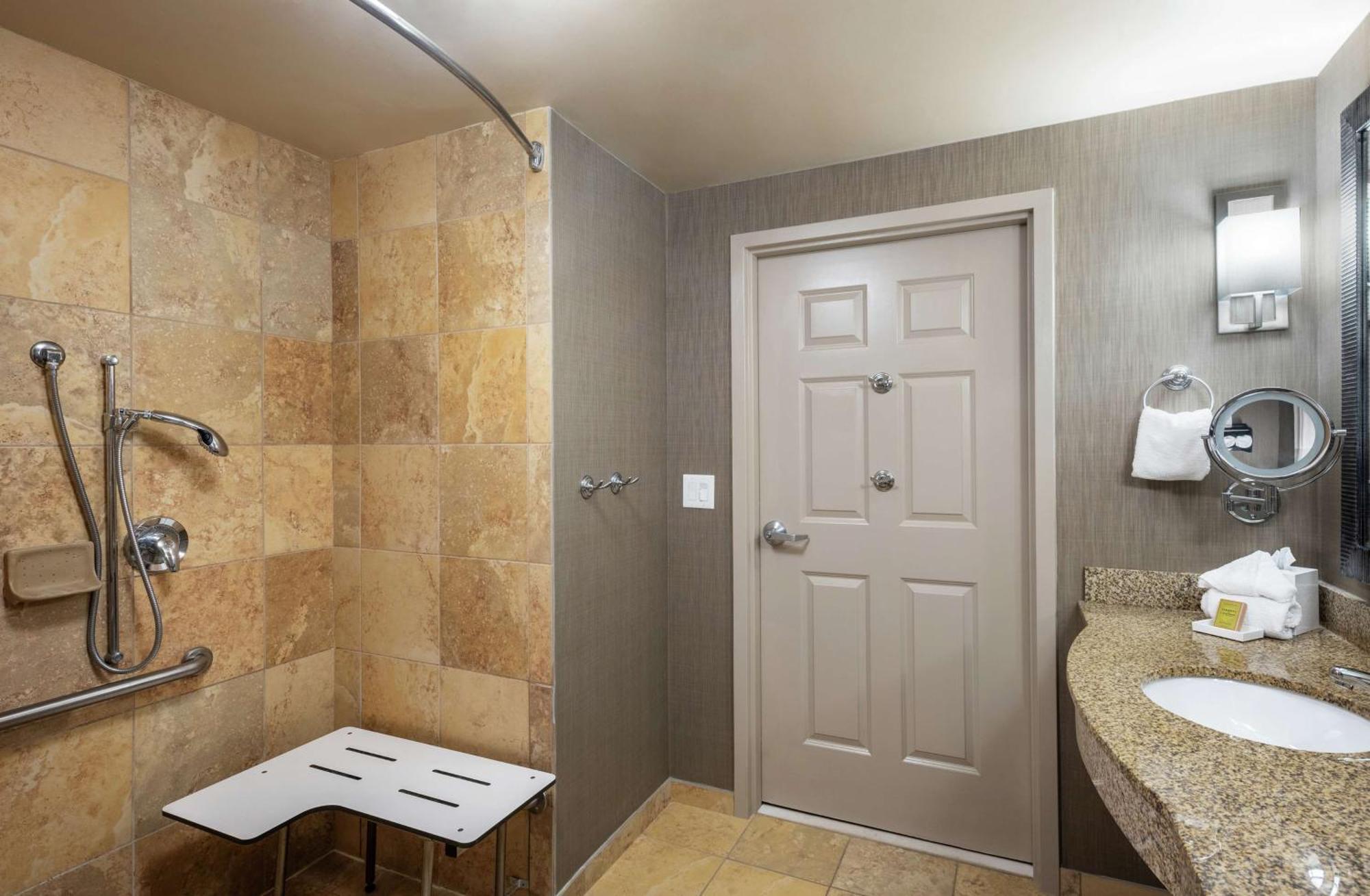 King Room Mobility or Hearing Accessible Roll Shower