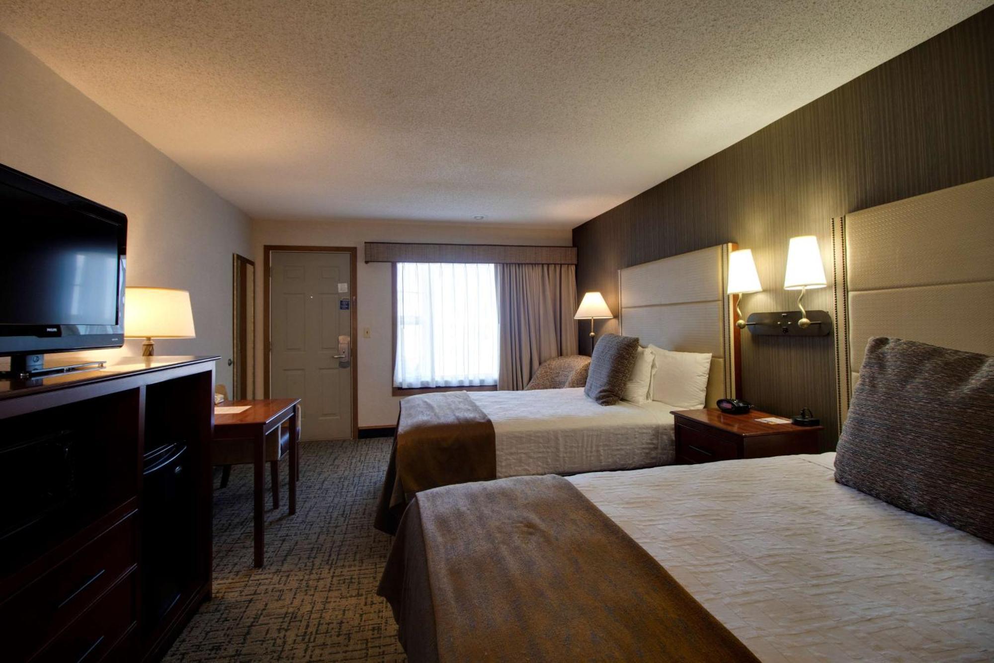 Two Double Beds Partial Lake View