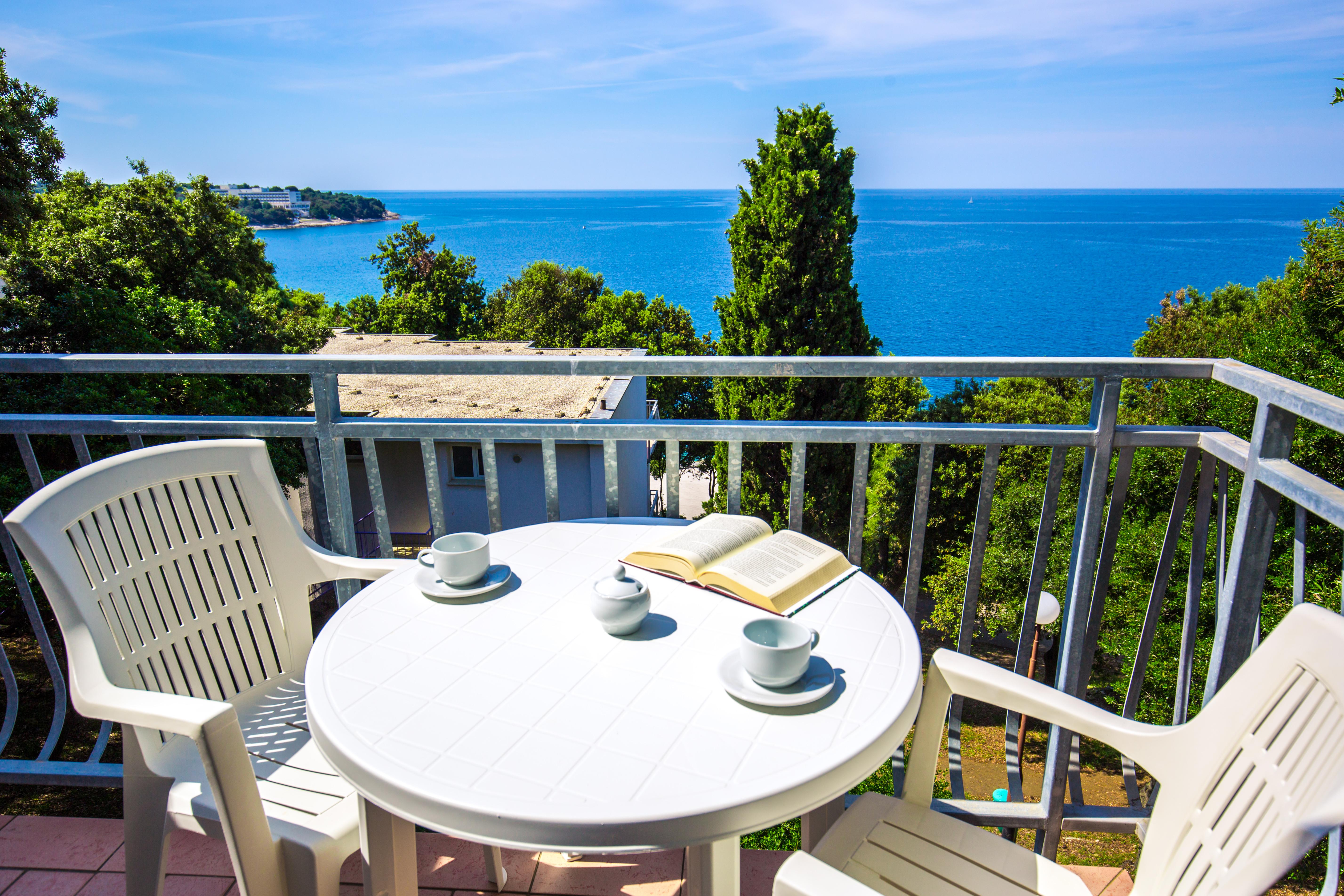 One-Bedroom Apartment Balcony Sea View