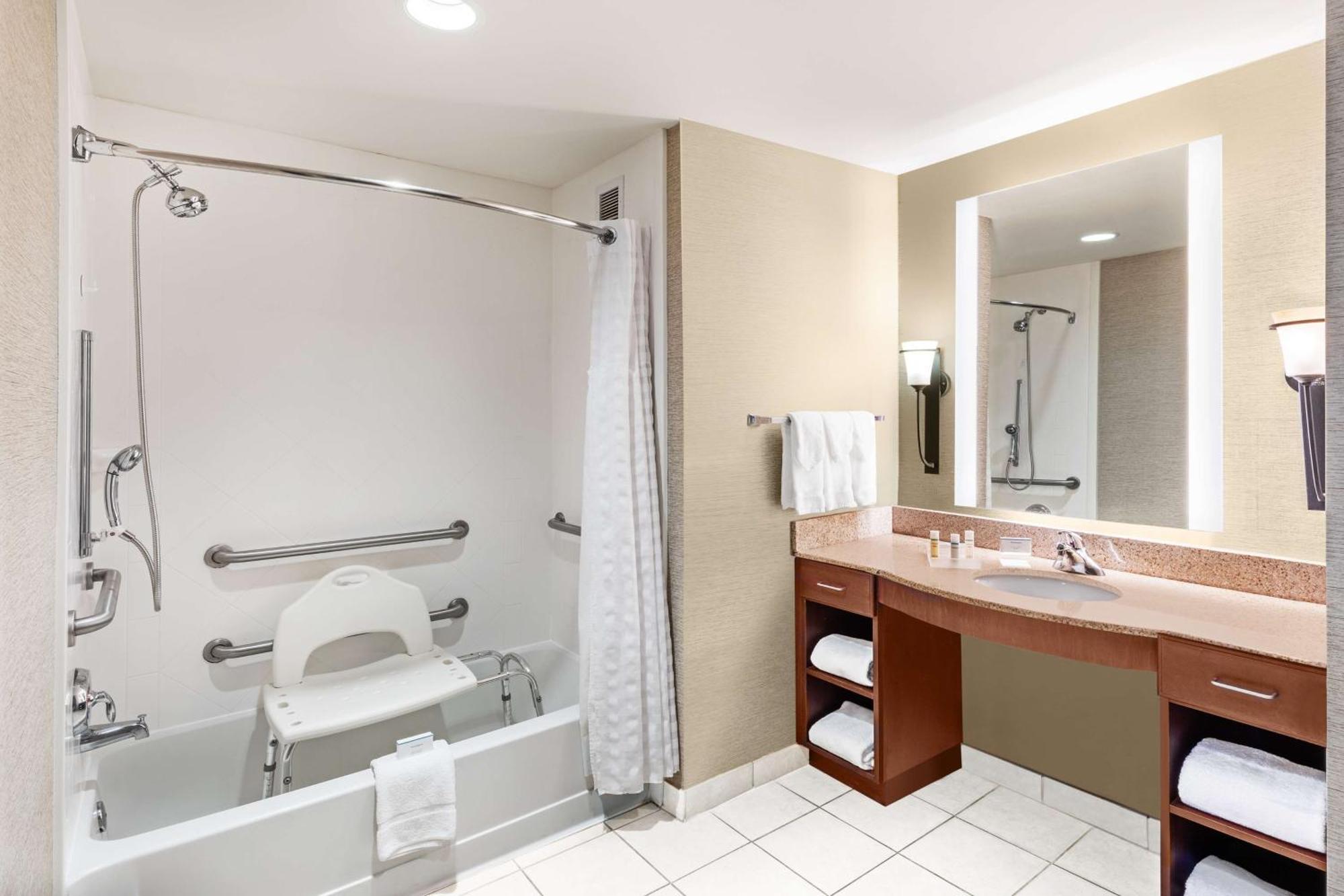 Suite Two Queen Beds Tub Mobility Hearing Access or Non-Smoking