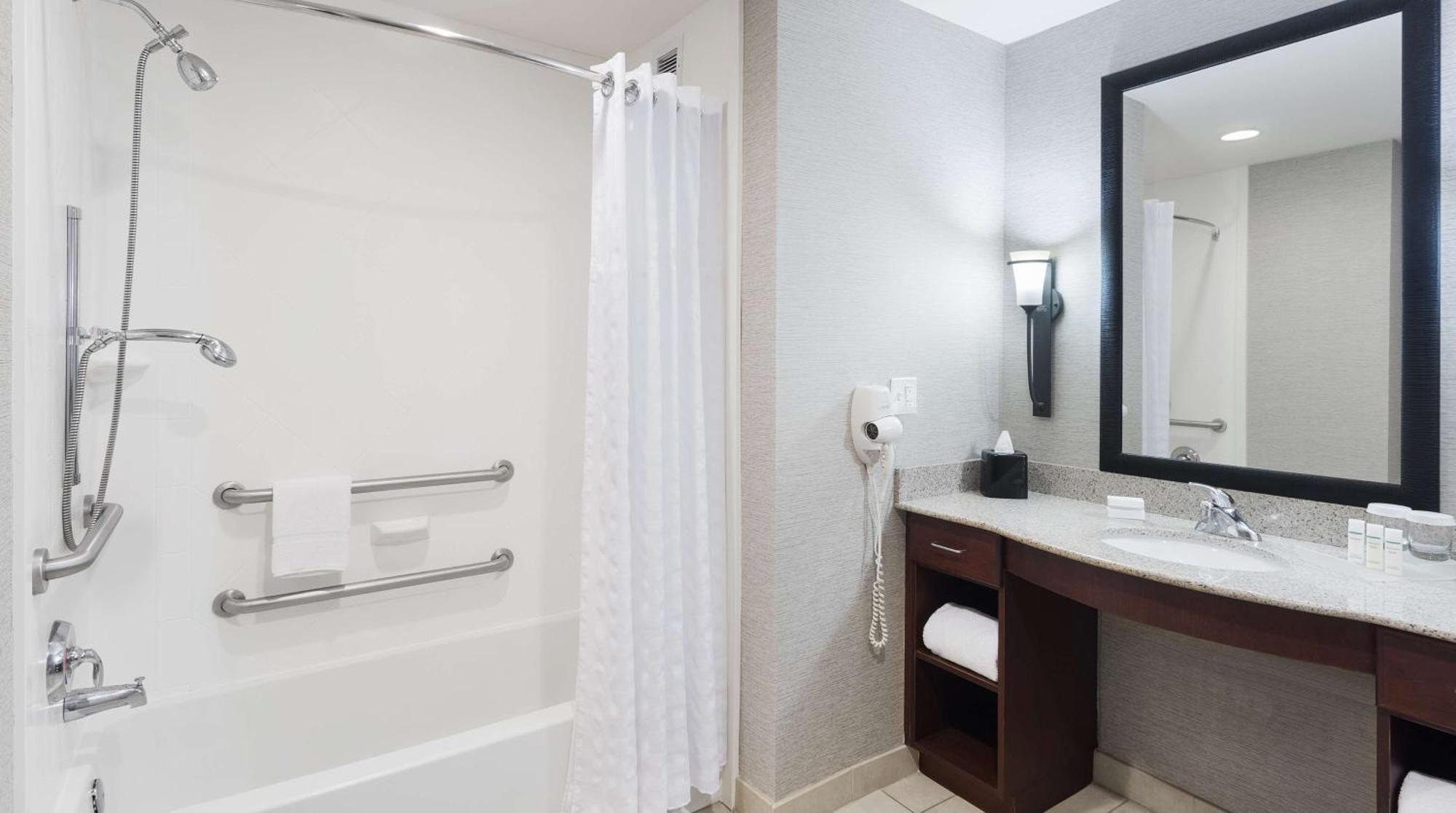 Suite Two Queen Beds Tub Mobility Hearing Access or Non-Smoking