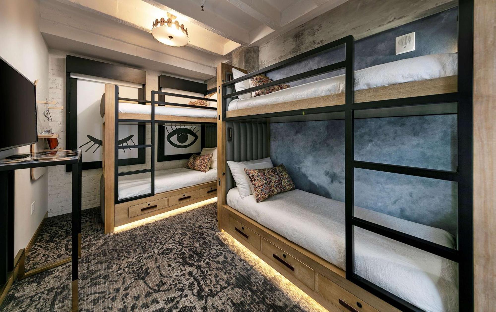 Dormitory Room Four Bunk Beds