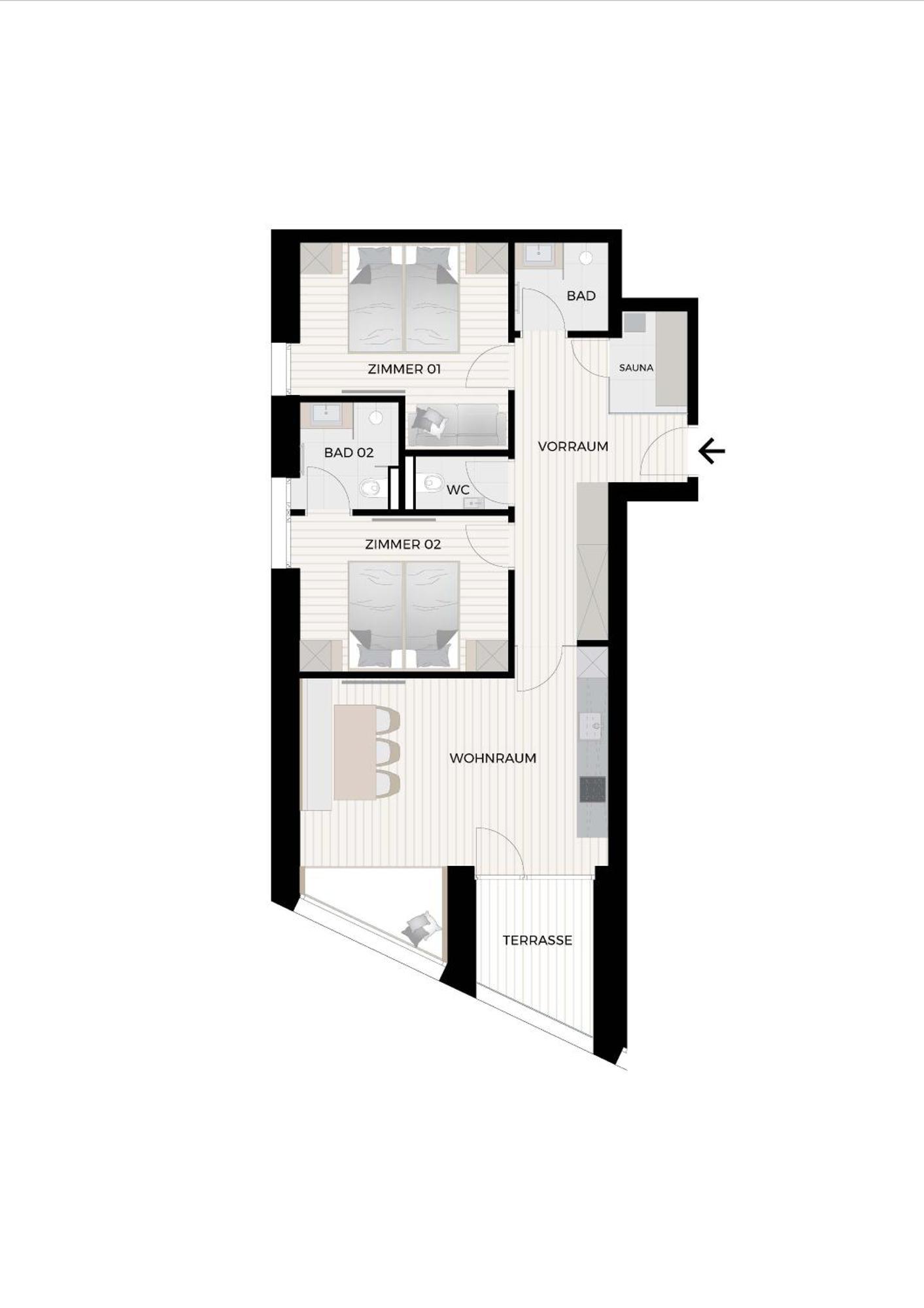 Superior Apartment Sauna