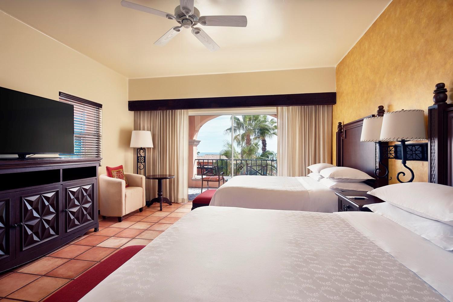 Hacienda Queen Room Two Queen Beds Garden View Balcony