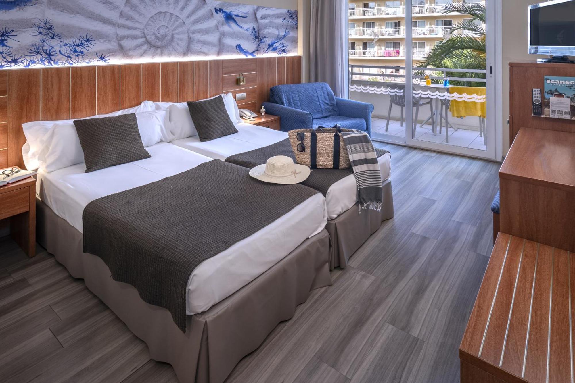 Double or Twin Room Balcony Pool View