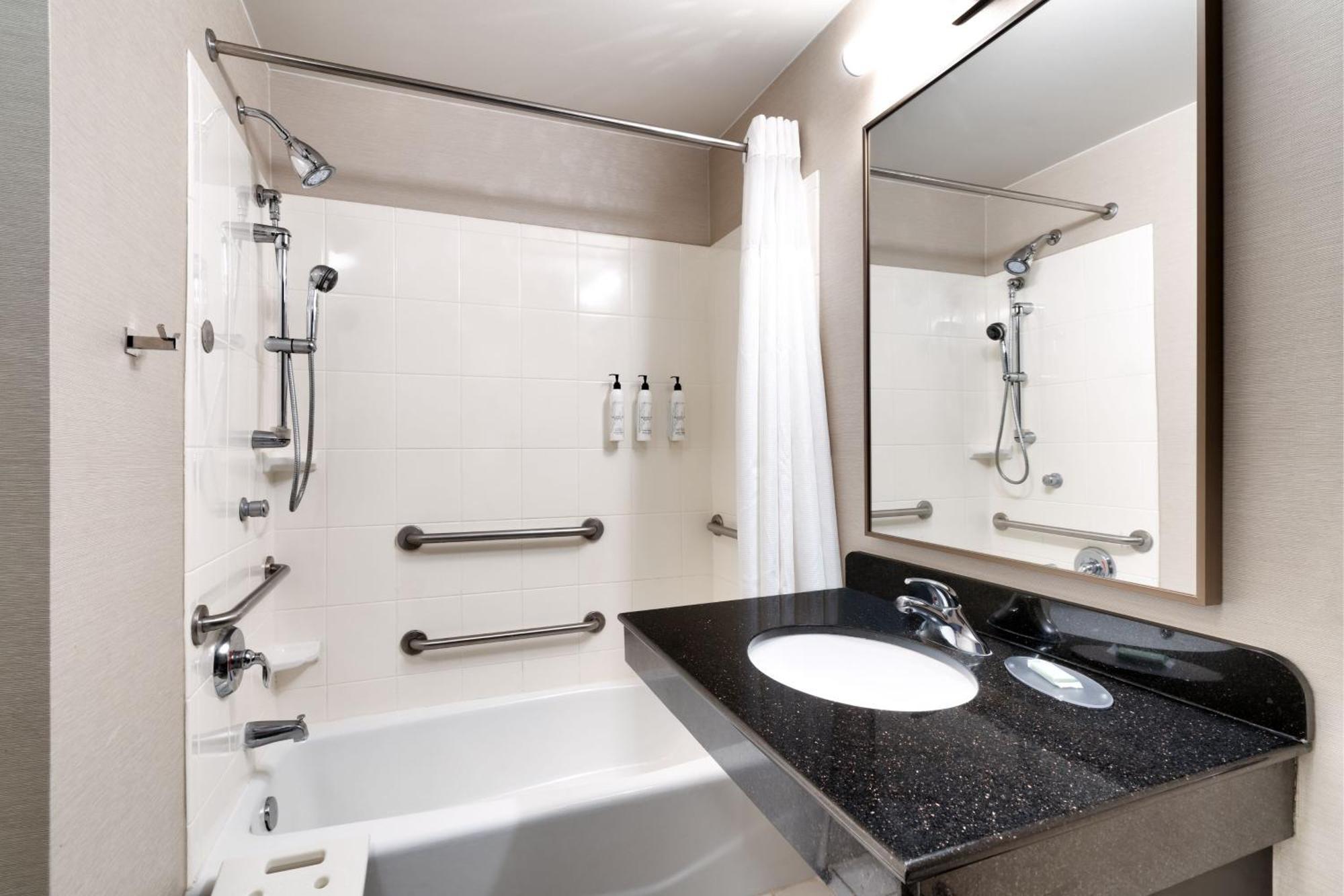 King Room Roll Shower Mobility Access or Hearing Accessible