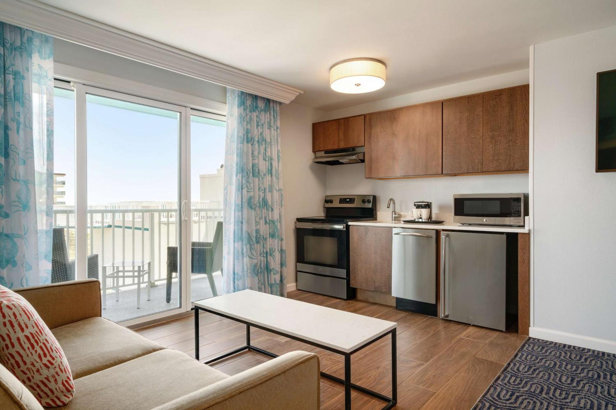Queen Room Two Queen Beds Balcony Partial Ocean View Mobility or Hearing Accessible