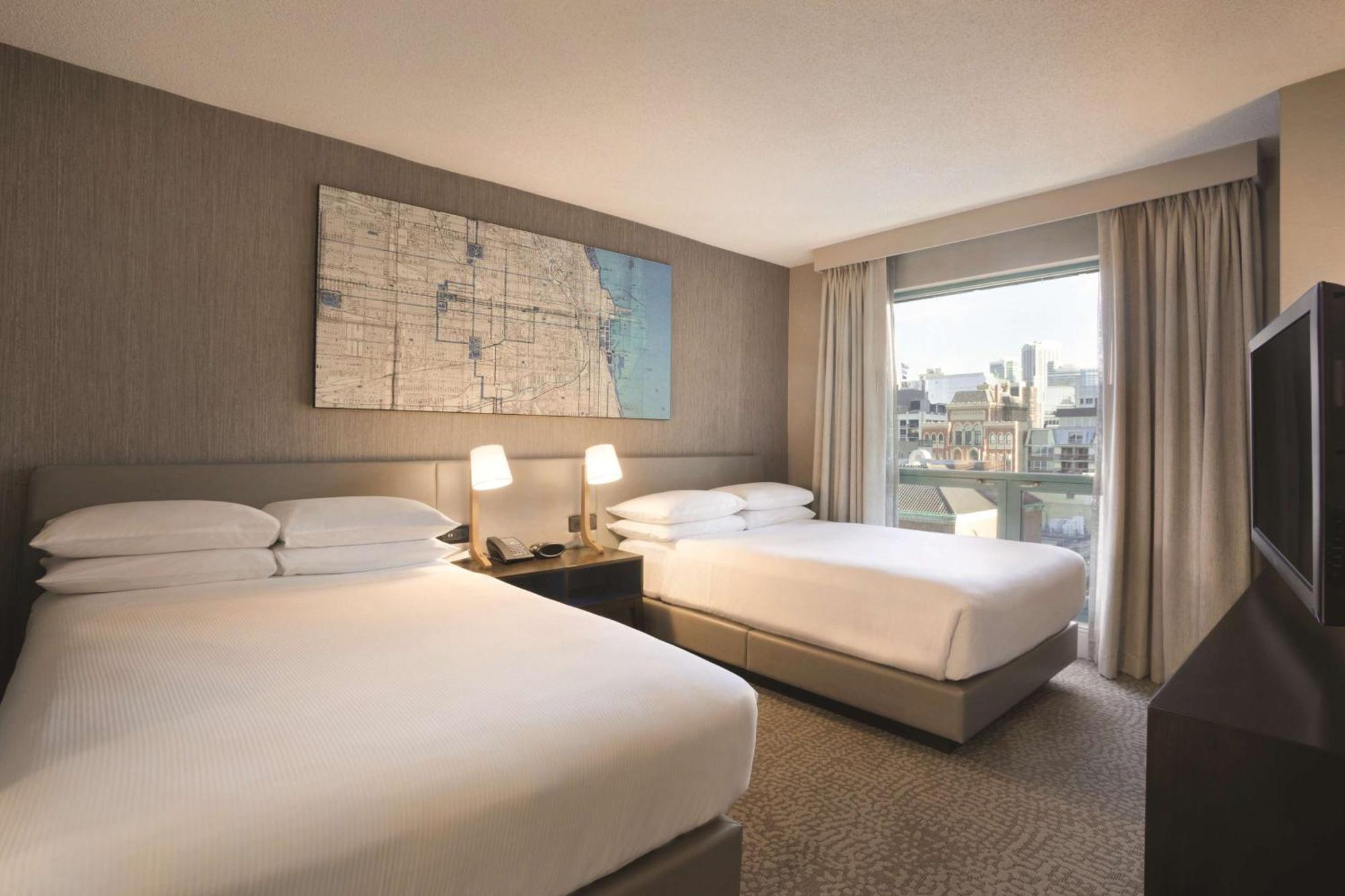 One-Bedroom Suite Two Double Beds Accessible Bathtub