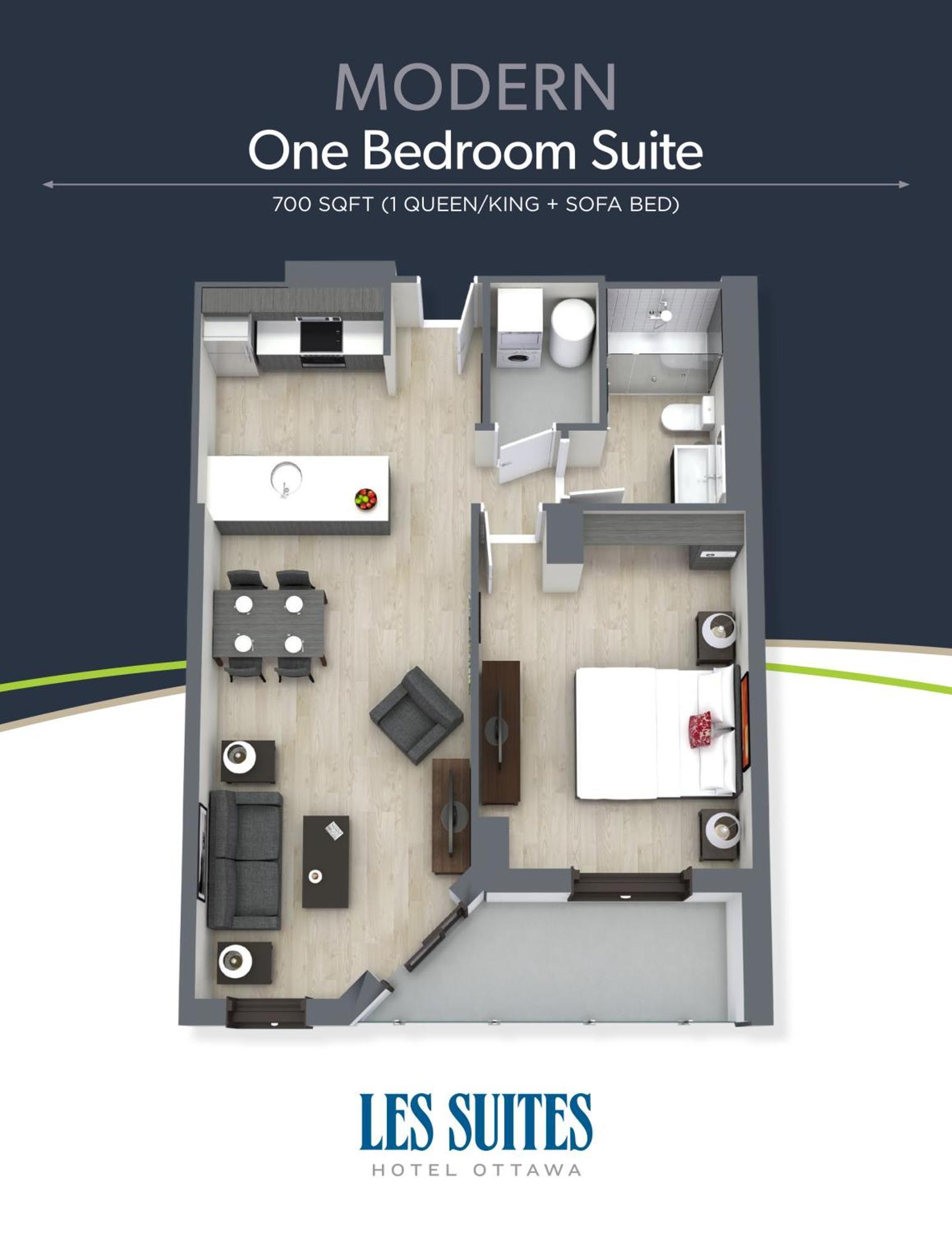 Modern One Bedroom Suite