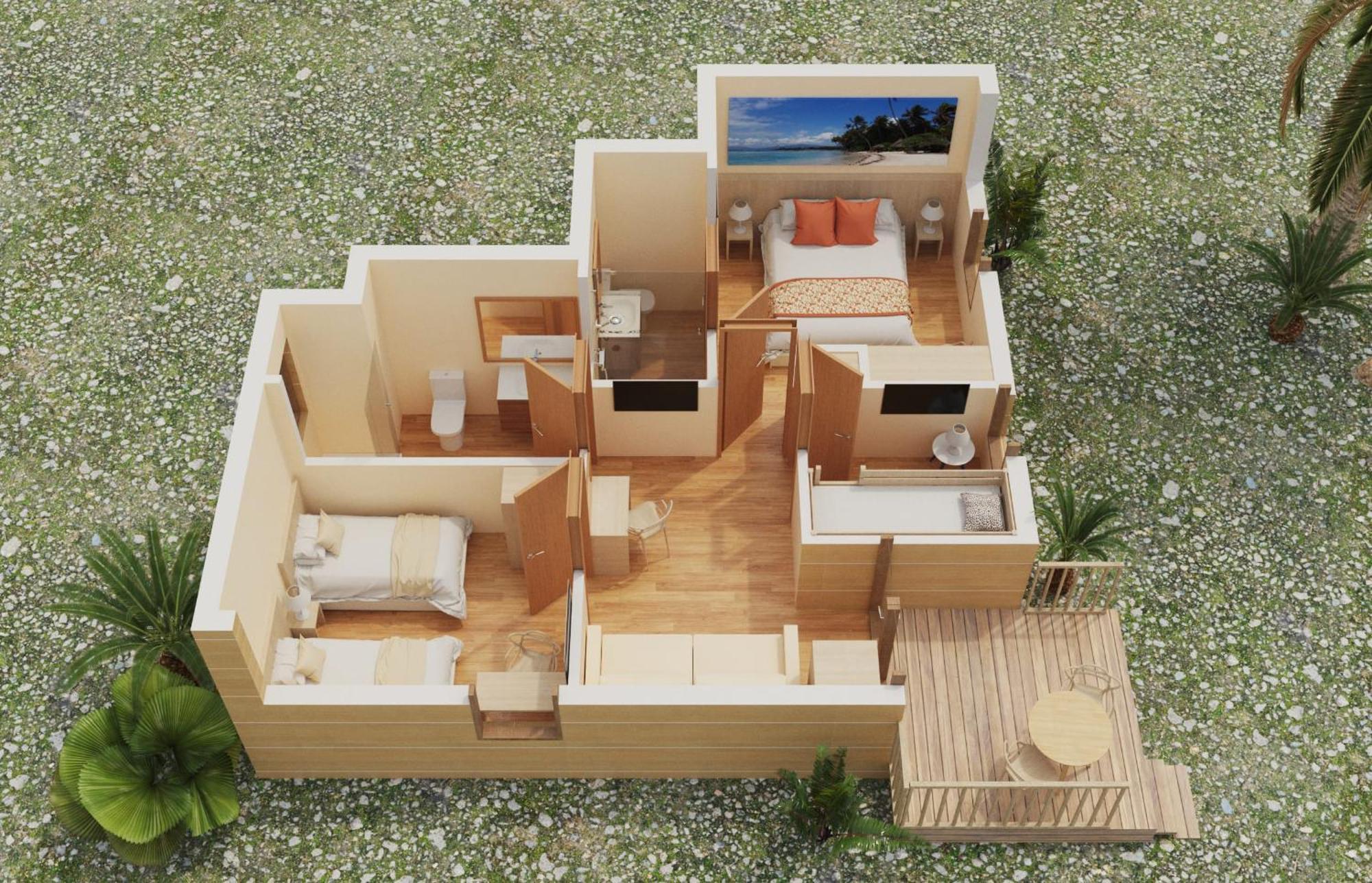 Three-Bedroom Bungalow Access to Terra Natura Park