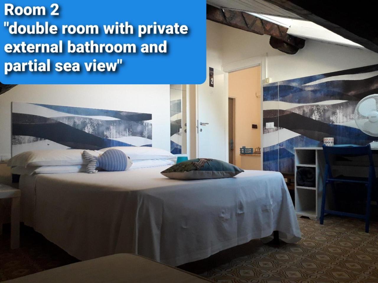 Double Room Private External Bathroom Partial Sea View