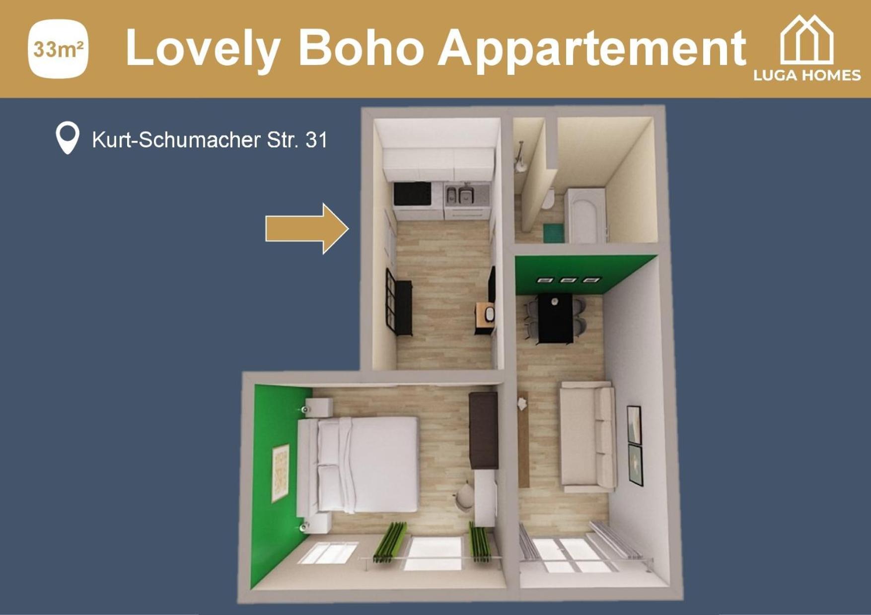 Two-Bedroom Apartment "Lovely Boho"