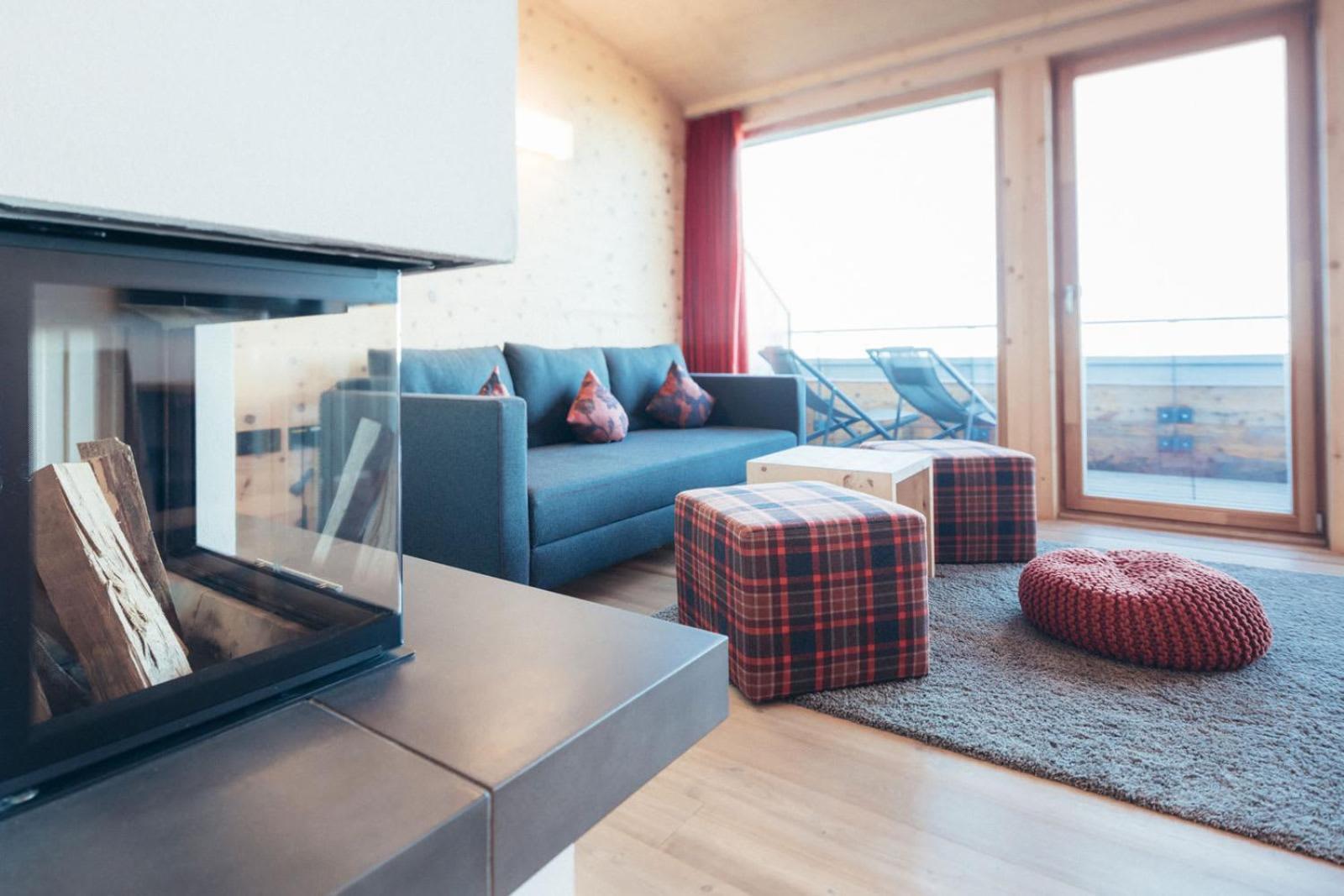 Deluxe-Apartment mit 2 Schlafzimmern und Gartenblick