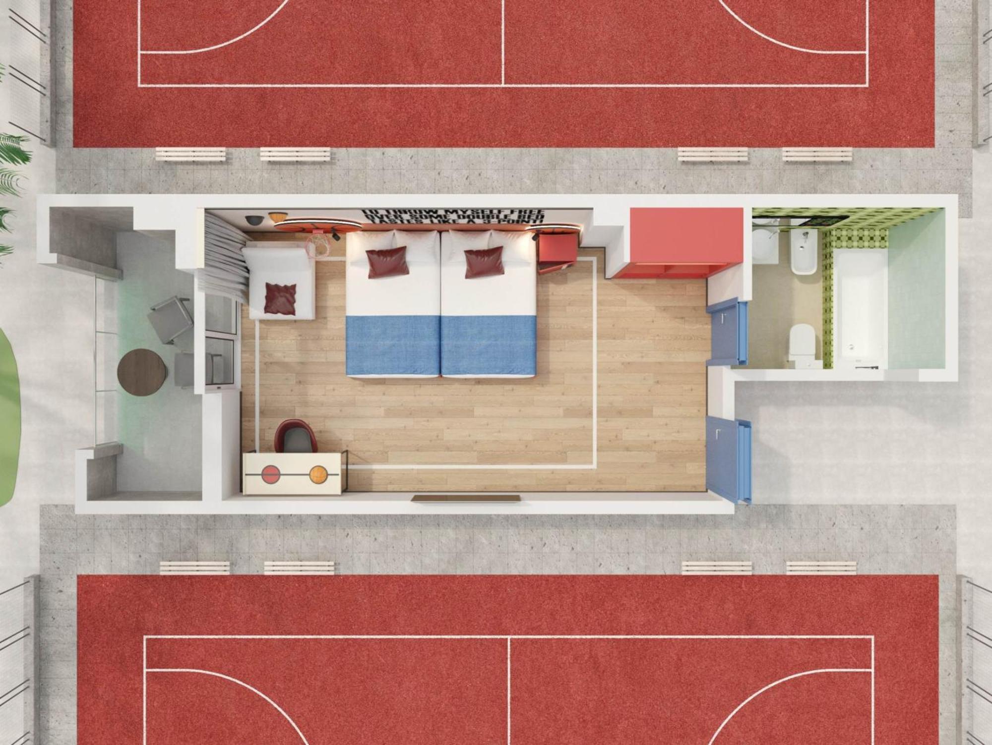 Alley Oop Quadruple Room Basket