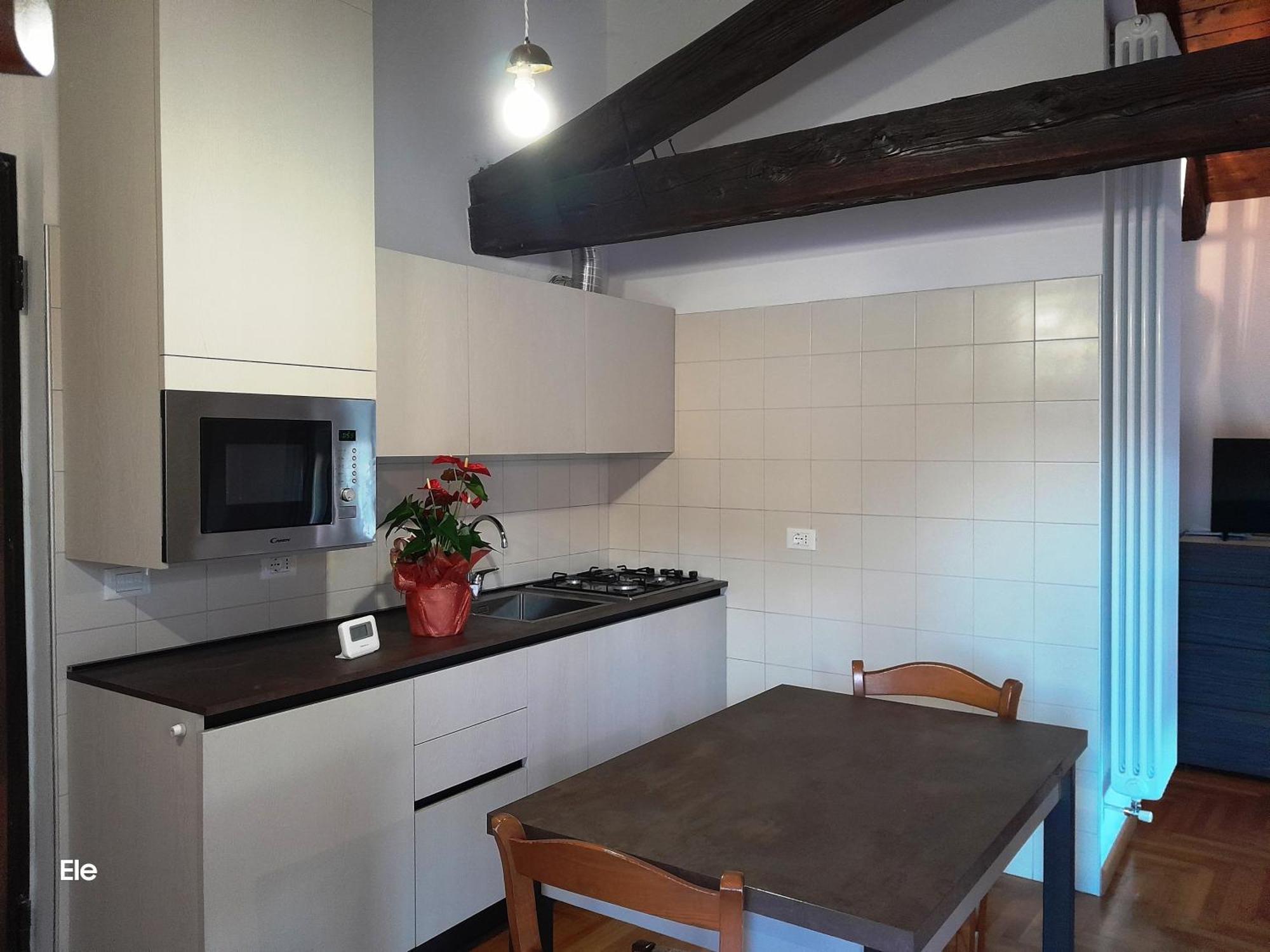 One-Bedroom Loft Apartment Balcony