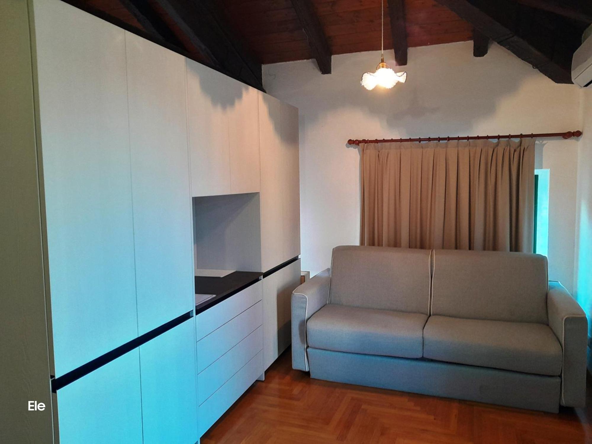 One-Bedroom Loft Apartment Balcony