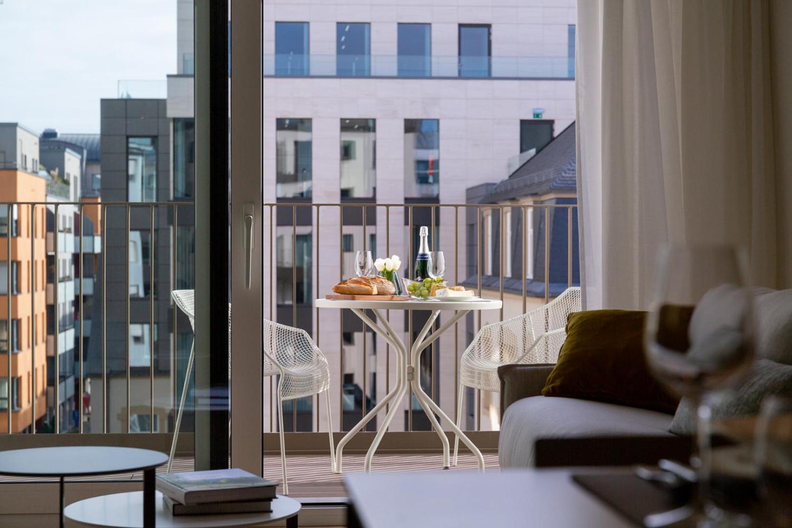 Executive One-Bedroom Apartment Balcony