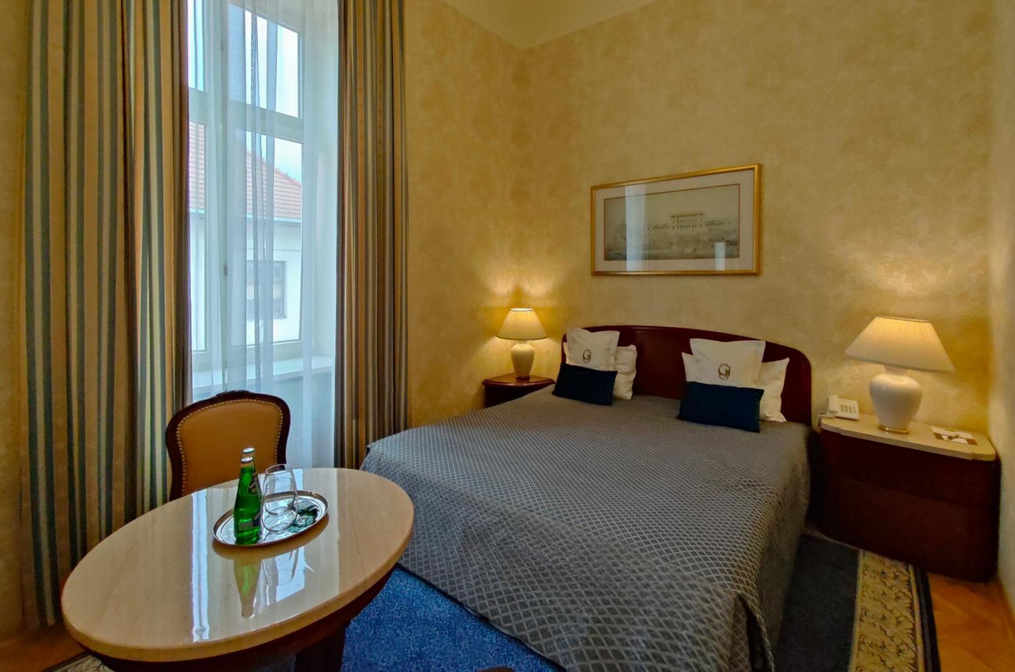 Standard Double Room a view of the courtyard