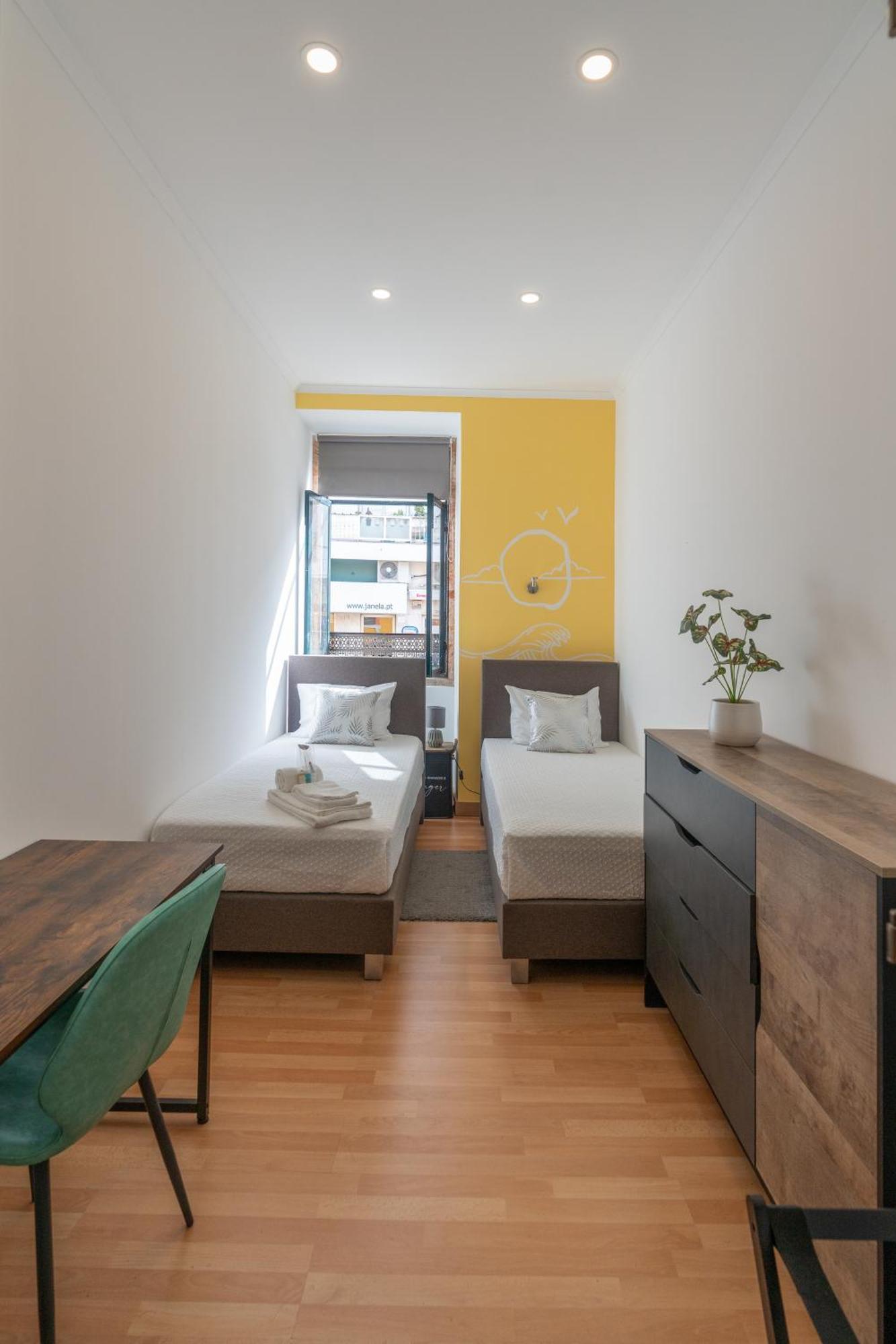 Twin Room Shared Toilet