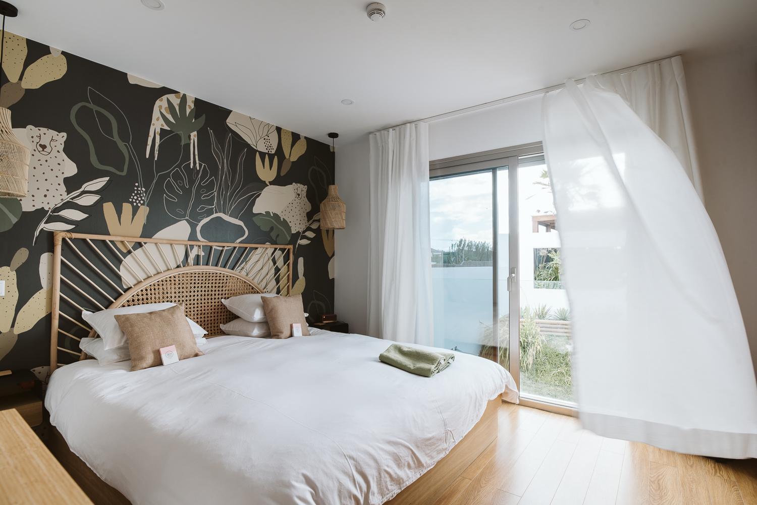 Quarto Duplo com Vista Jardim
