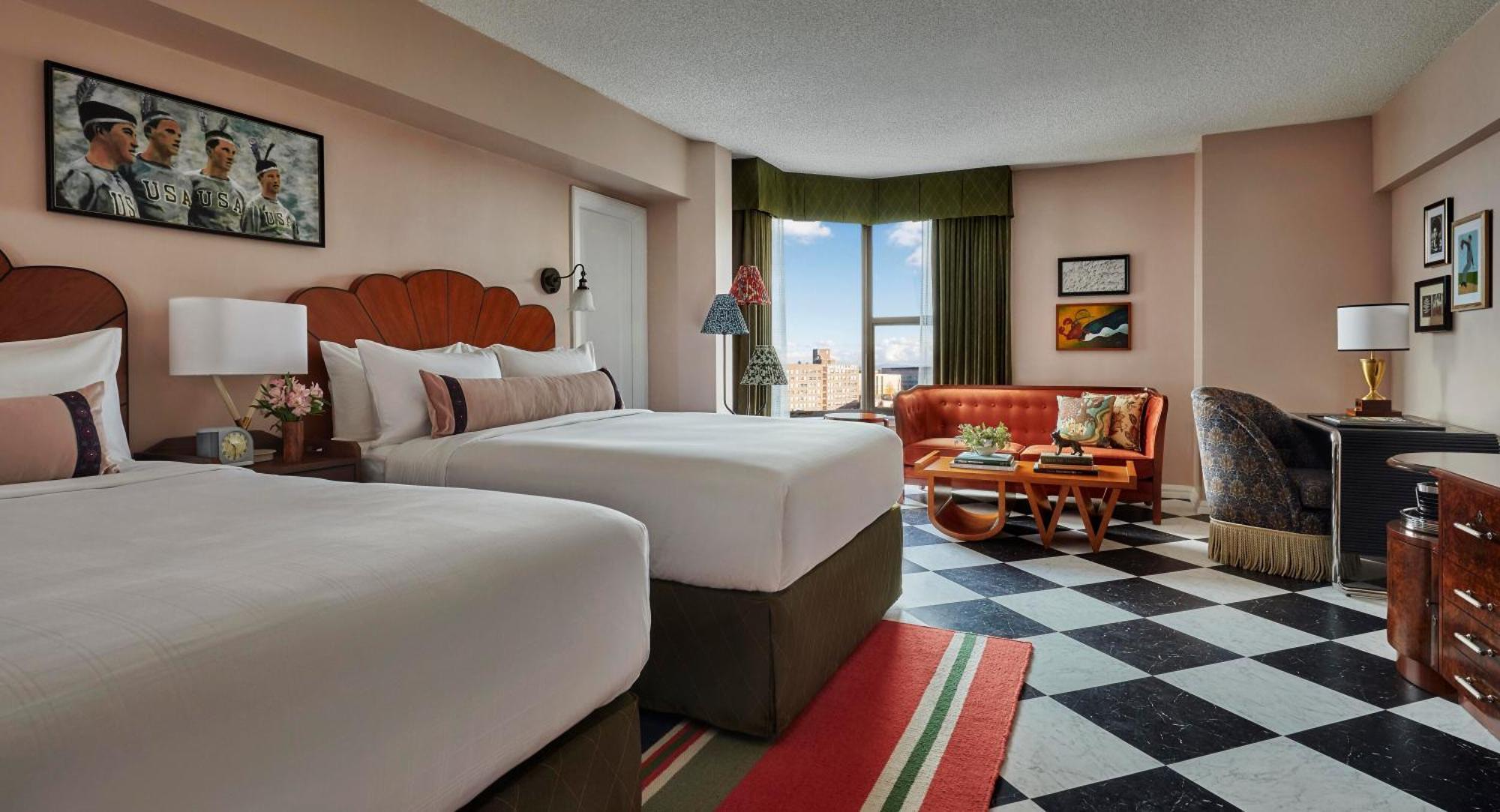 Graduate Room Two Queen Beds Skyline View