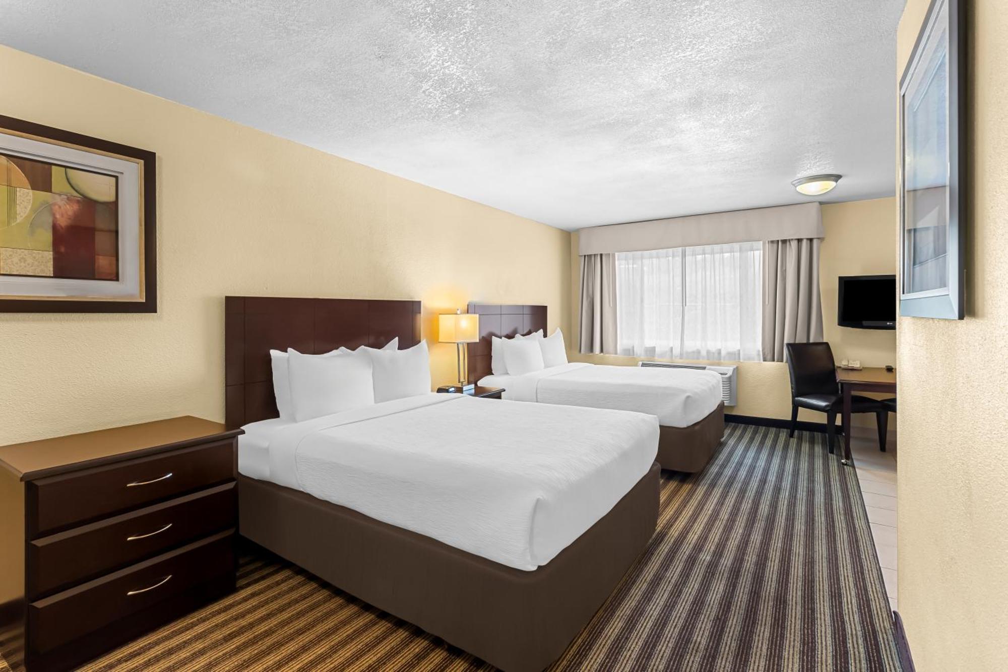 Efficiency Queen Room Two Queen Beds Accessible or Non-Smoking