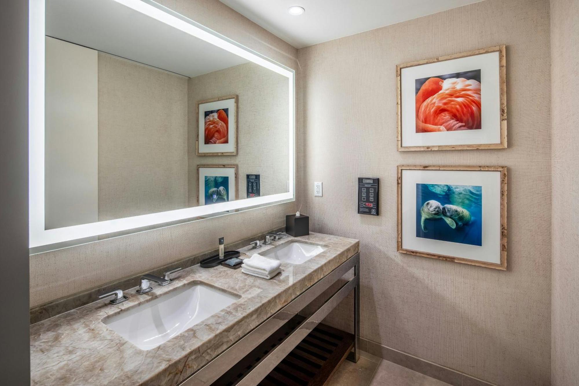 Two Queen Beds Florida View Gulf Coast Tower or Mobility Accessible Roll Shower