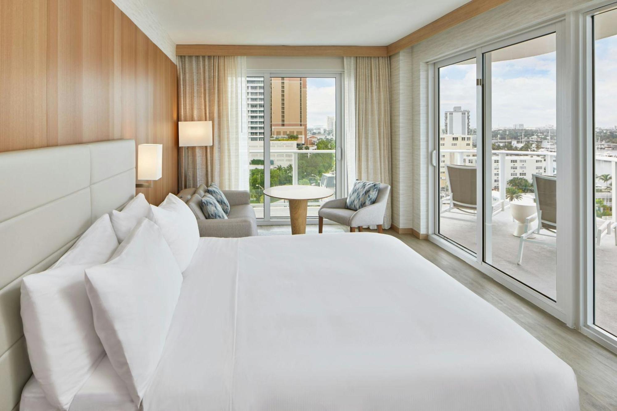 King Room Intracoastal View Wraparound Balcony Sofa Bed