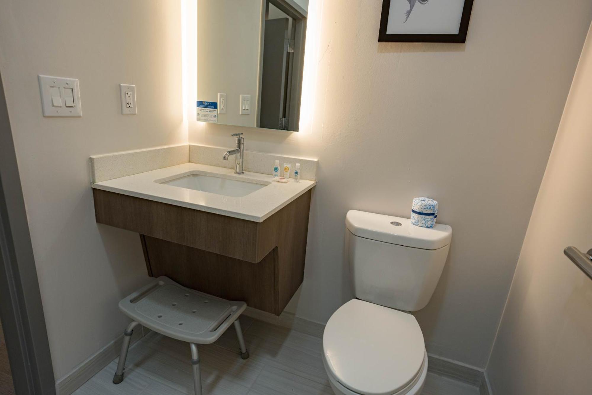 Accessible King Room ADA Roll Shower