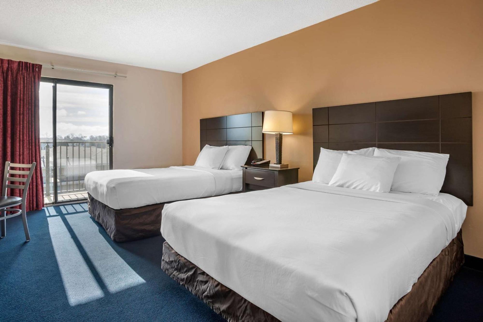 Standard Room Two Double Beds Interior Non-Smoking