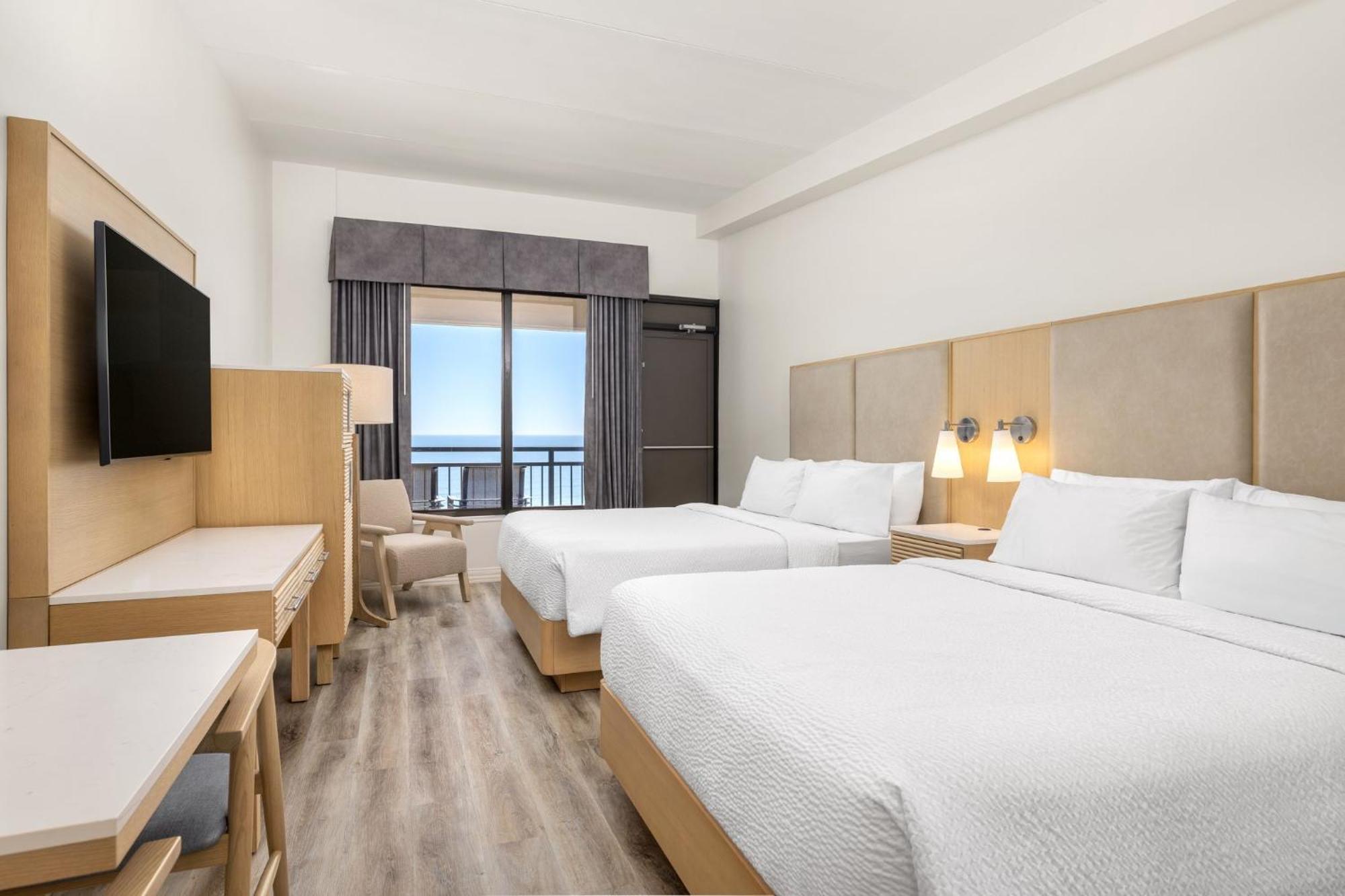 Standard Queen Room Two Queen Beds Balcony Ocean View or Mid Floor
