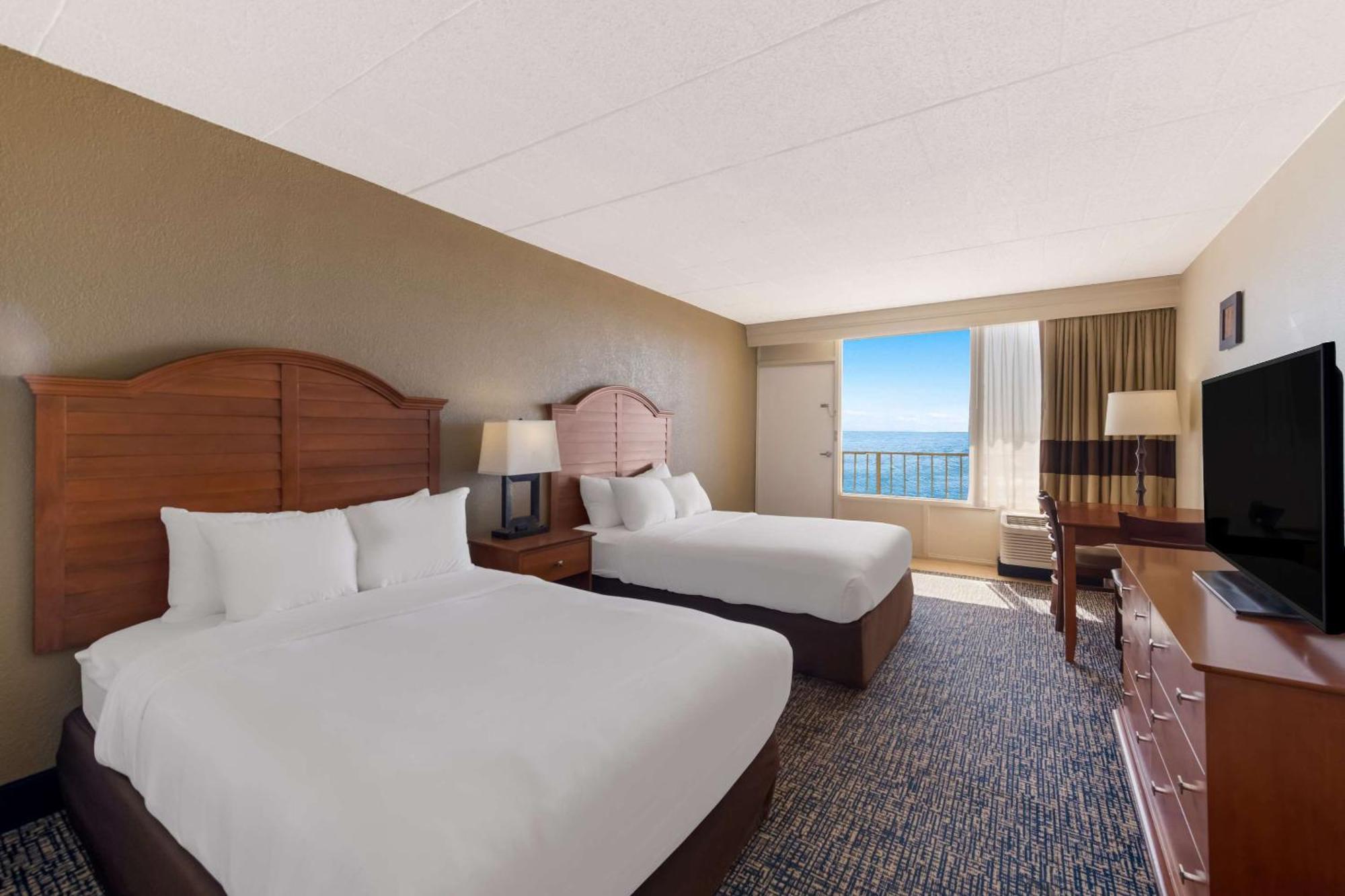 Room Two Double Beds Ocean View
