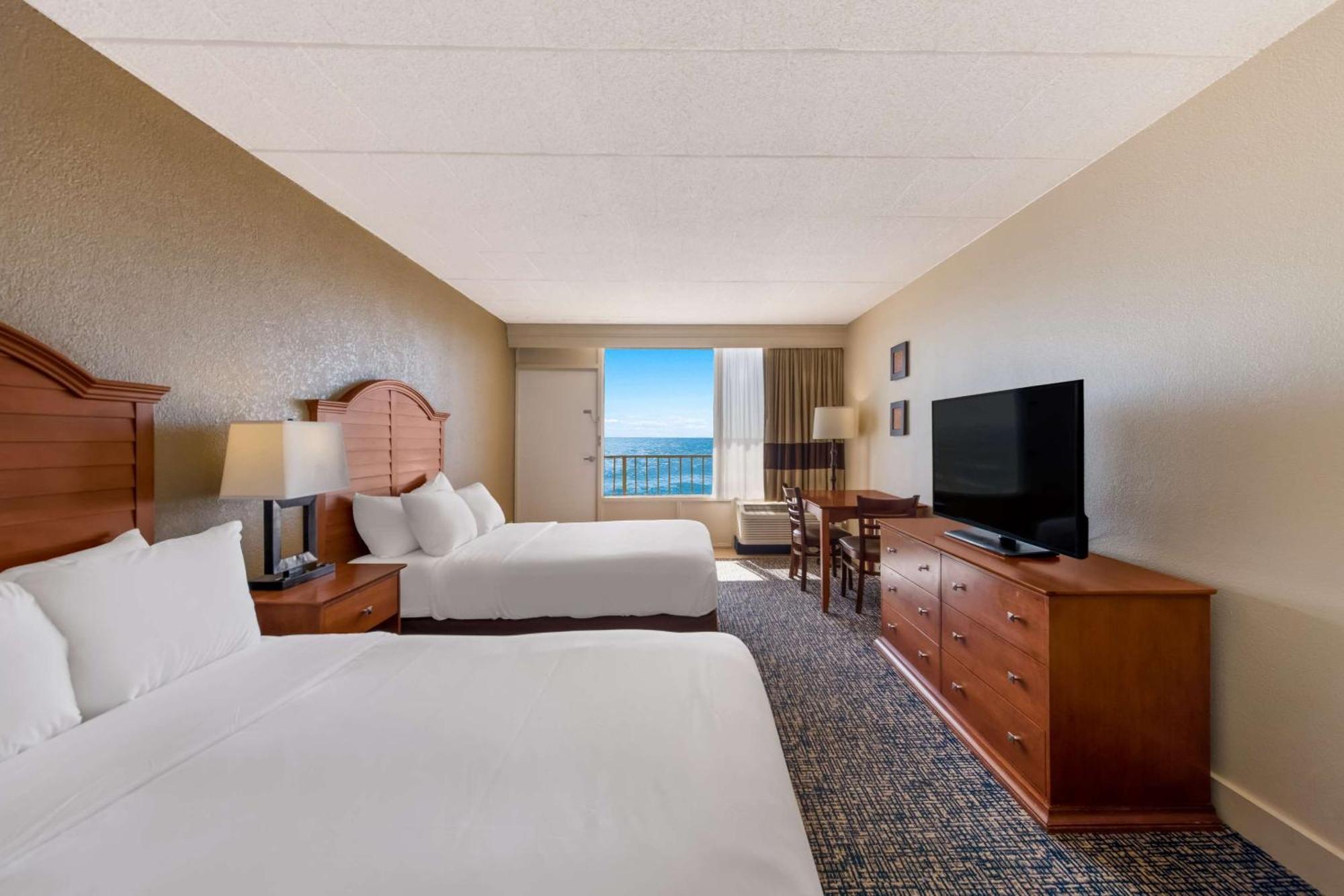 Room Two Double Beds Ocean View