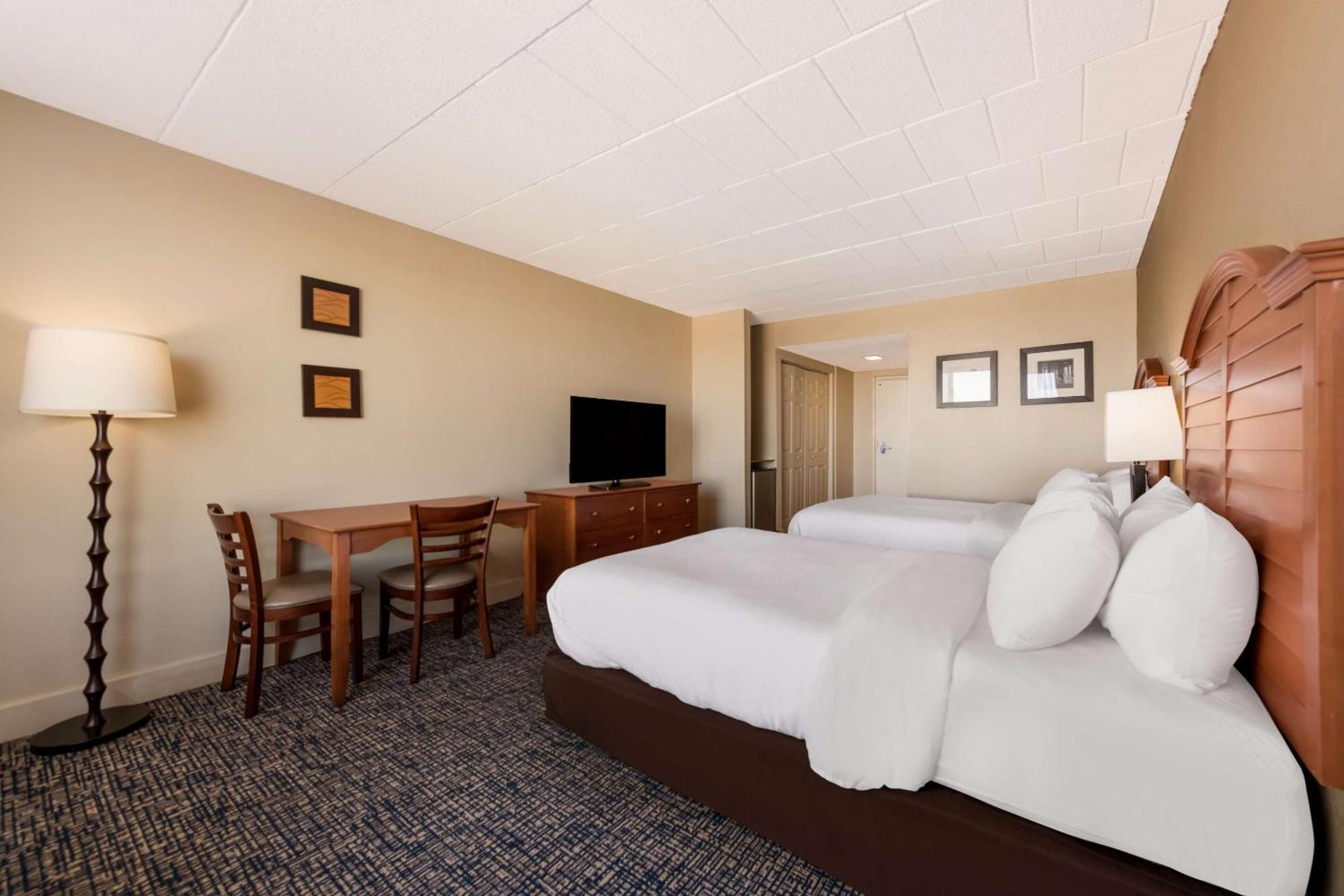 Room Two Double Beds Street View Pet Friendly