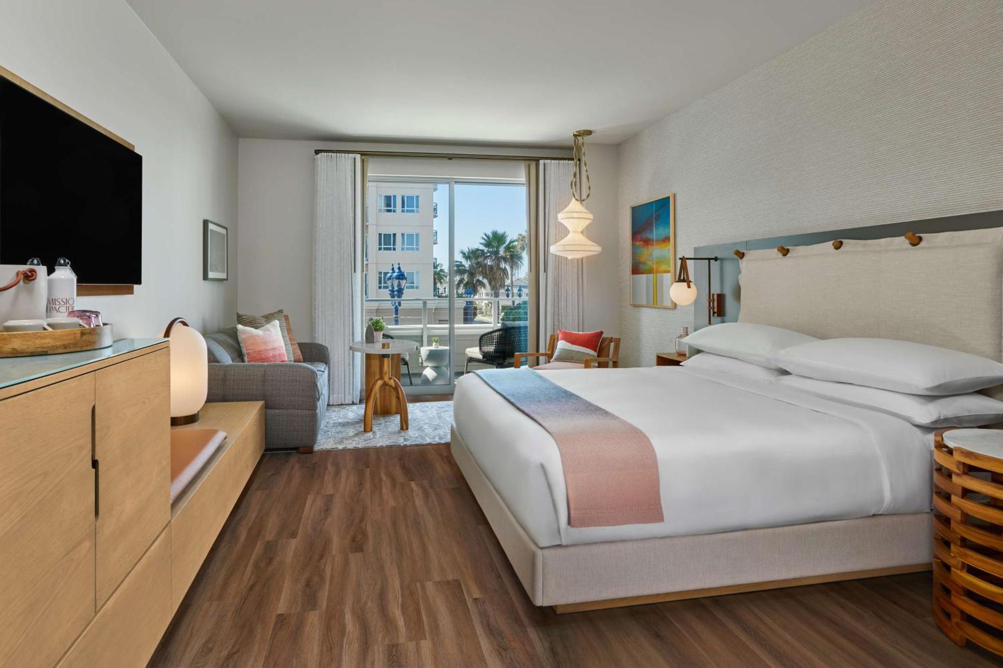 One King Bed Partial Ocean View