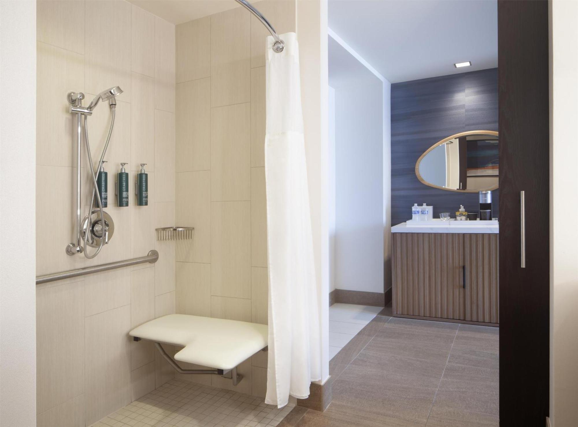 King Room Roll Shower Mobility or Hearing Accessible
