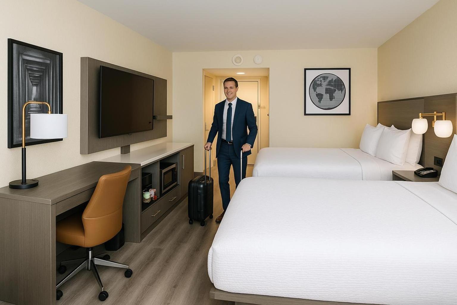 Deluxe Queen Room Two Queen Beds Lake View Lower Floors or Non-Smoking