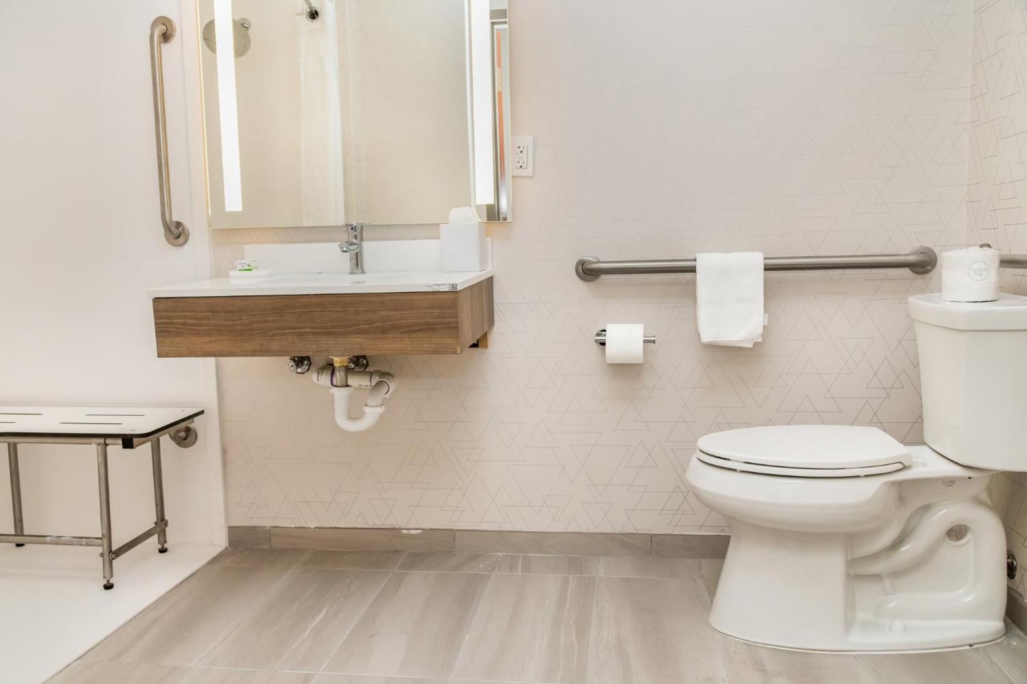 One-Bedroom Suite Roll Shower Mobility Accessible