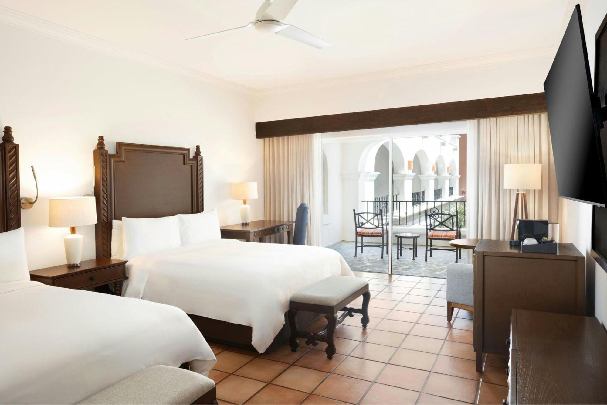 Hacienda Queen Room Two Queen Beds Garden View Balcony