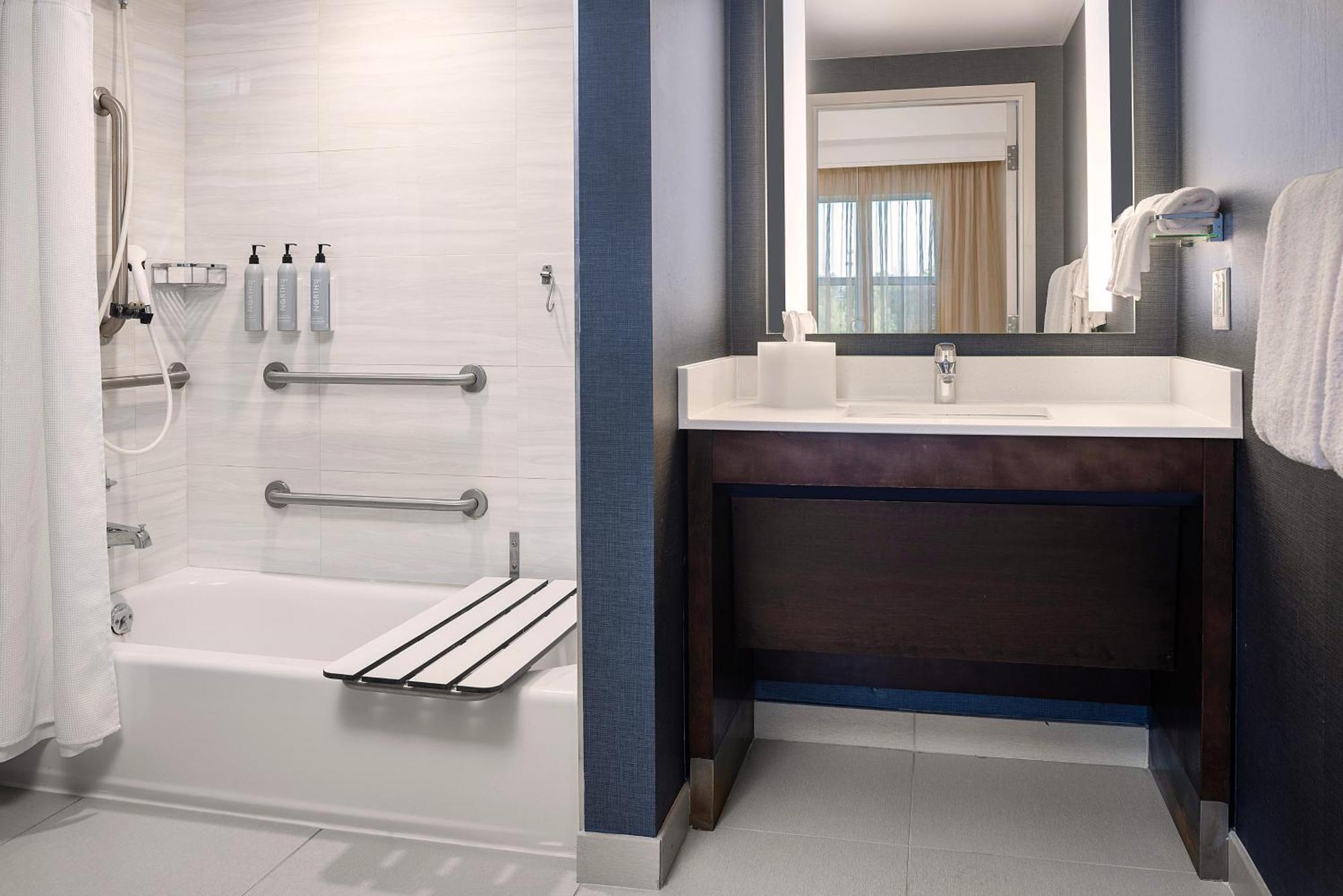 Studio King Room Sofa Bed Mobility Hearing Accessible Tub