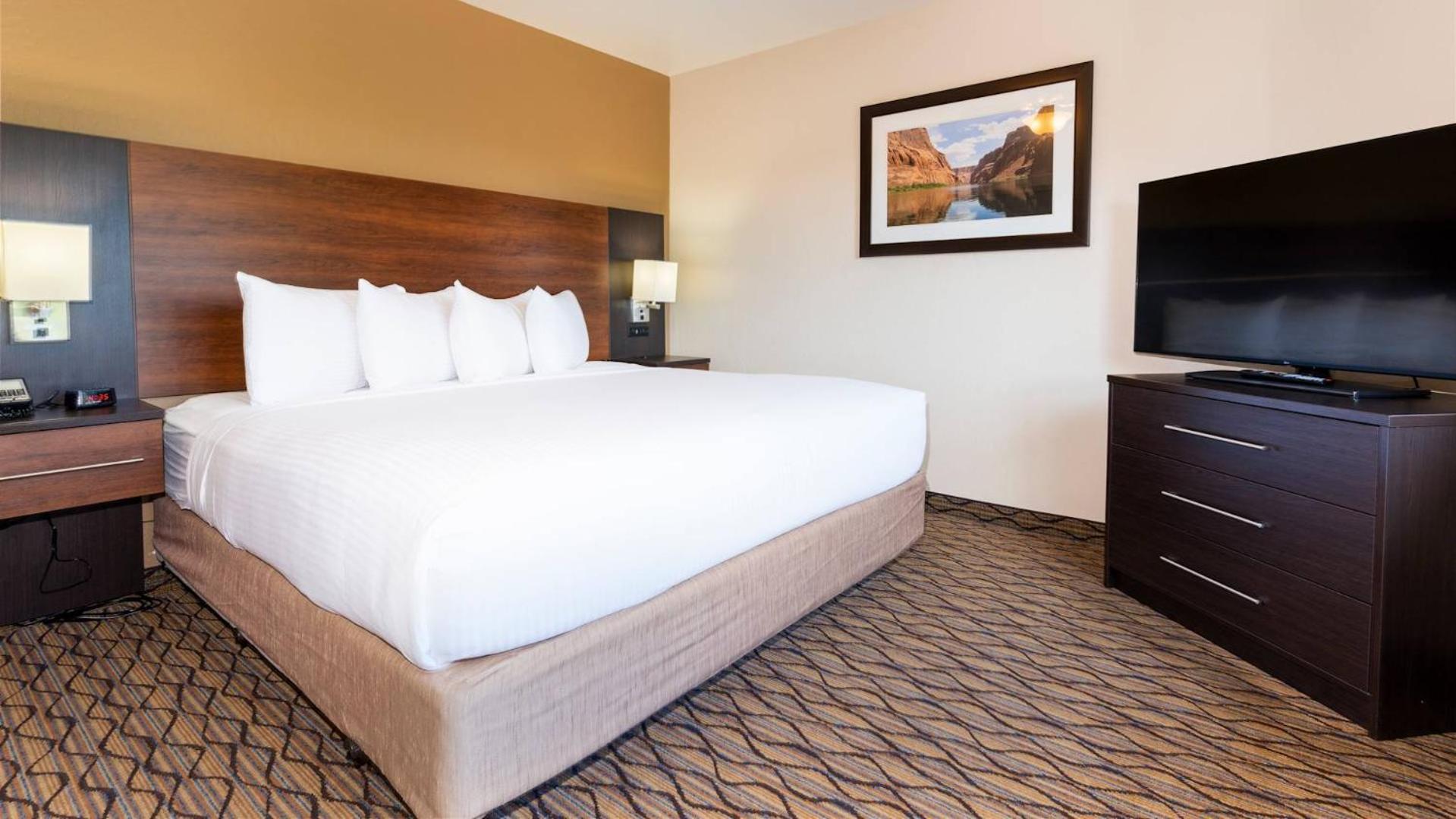 Standard King Room Mobility Accessible Roll Shower