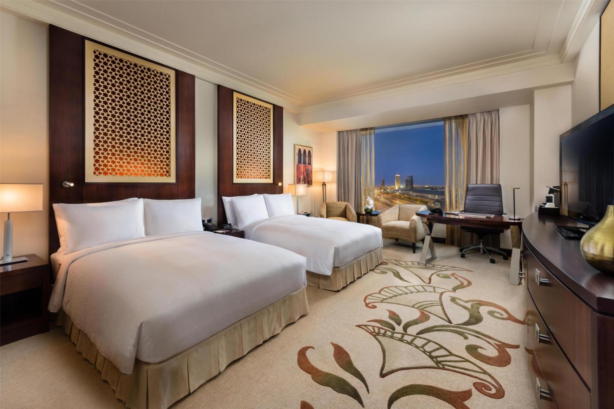 Deluxe Double Room two Double Beds Skyline View