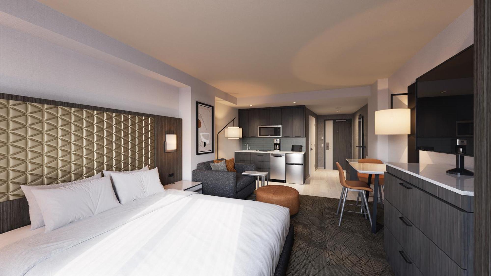 King Den Room with Sofa Bed and Kitchenette