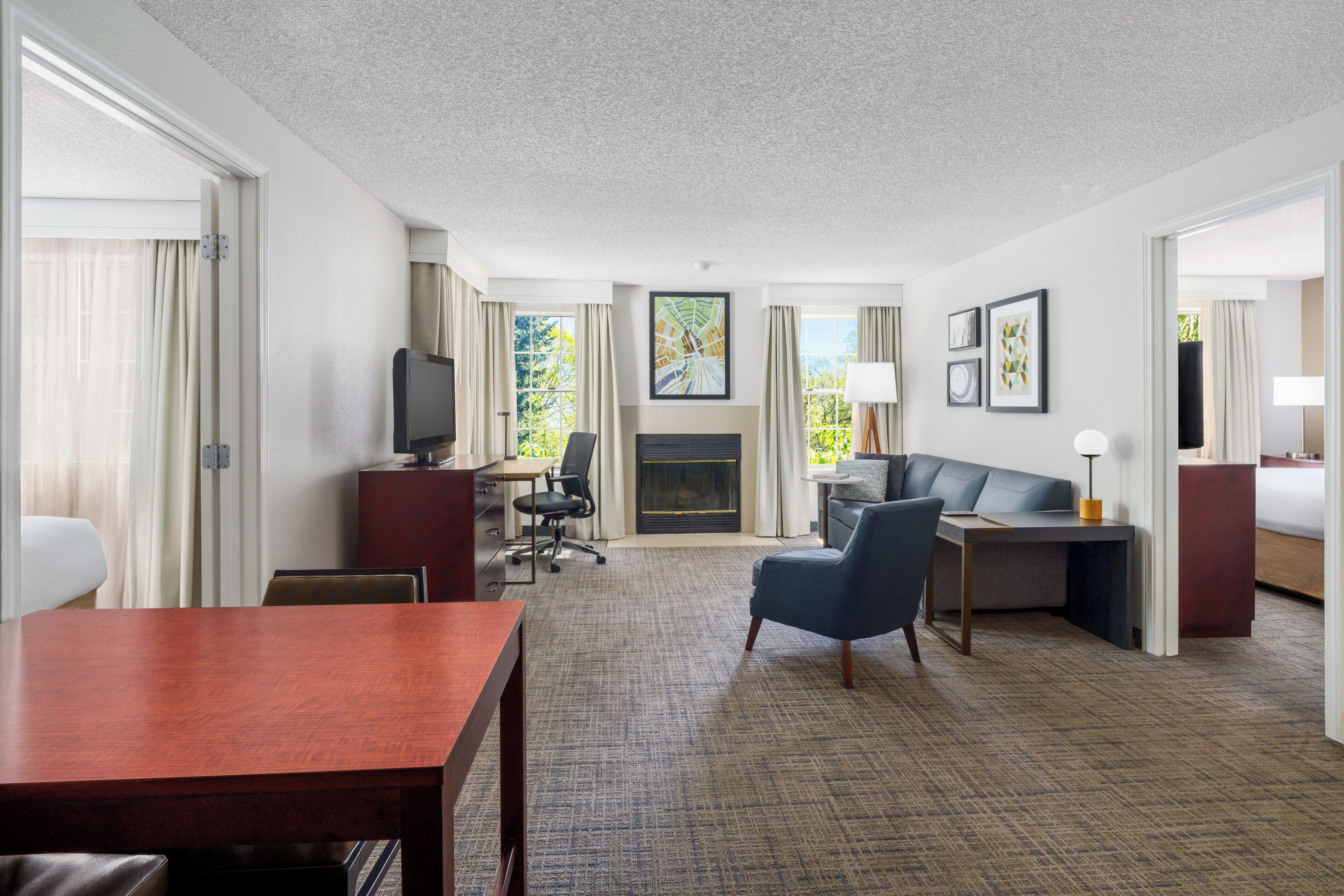 Two-Bedroom Suite Fireplace