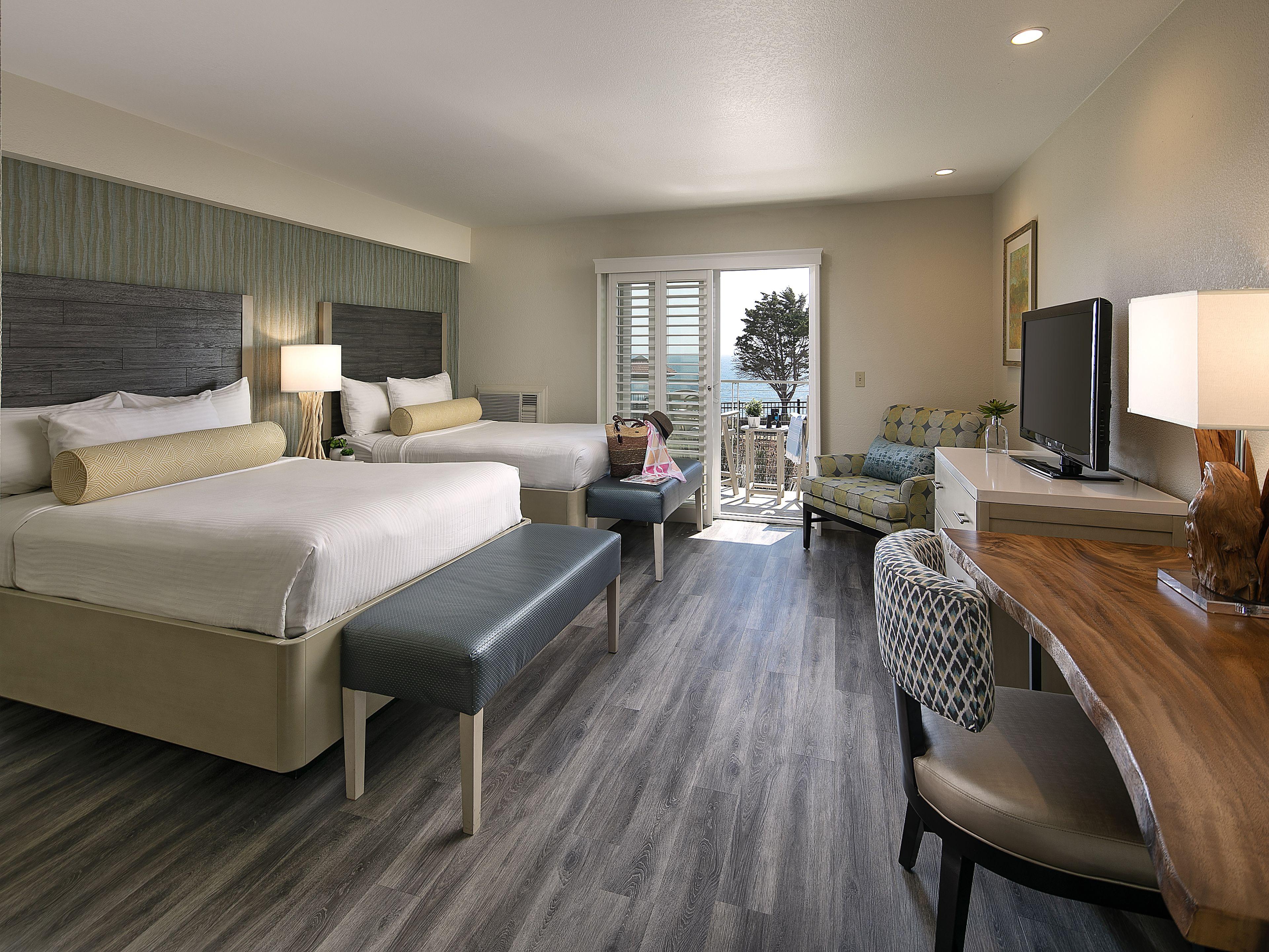 Oceanfront Room Two Double Beds