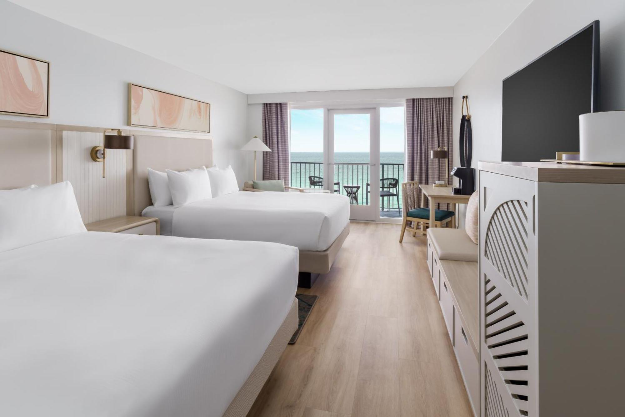 Gulf Front Queen Room Two Queen Beds Balcony